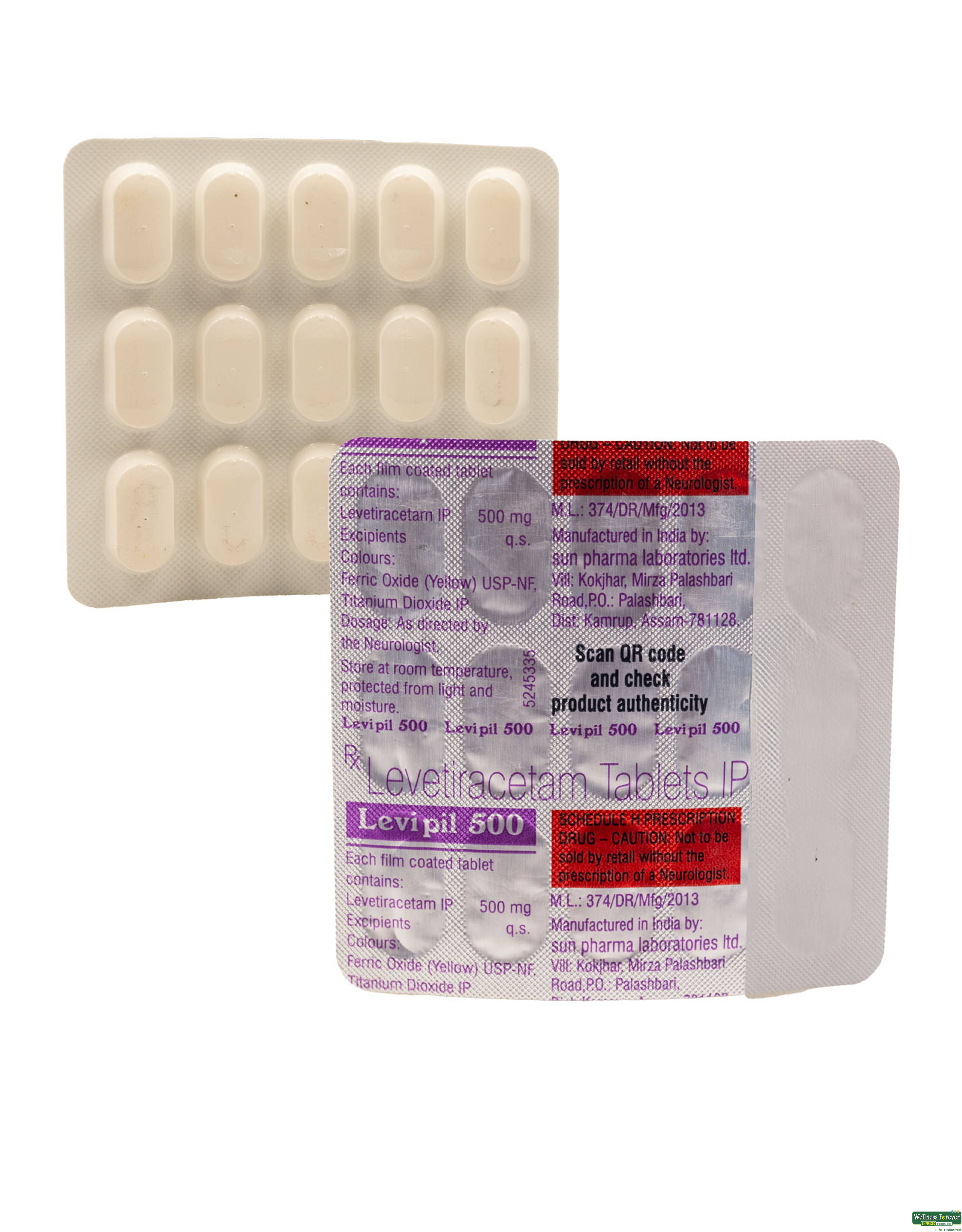 LEVIPIL 500MG 15TAB-image
