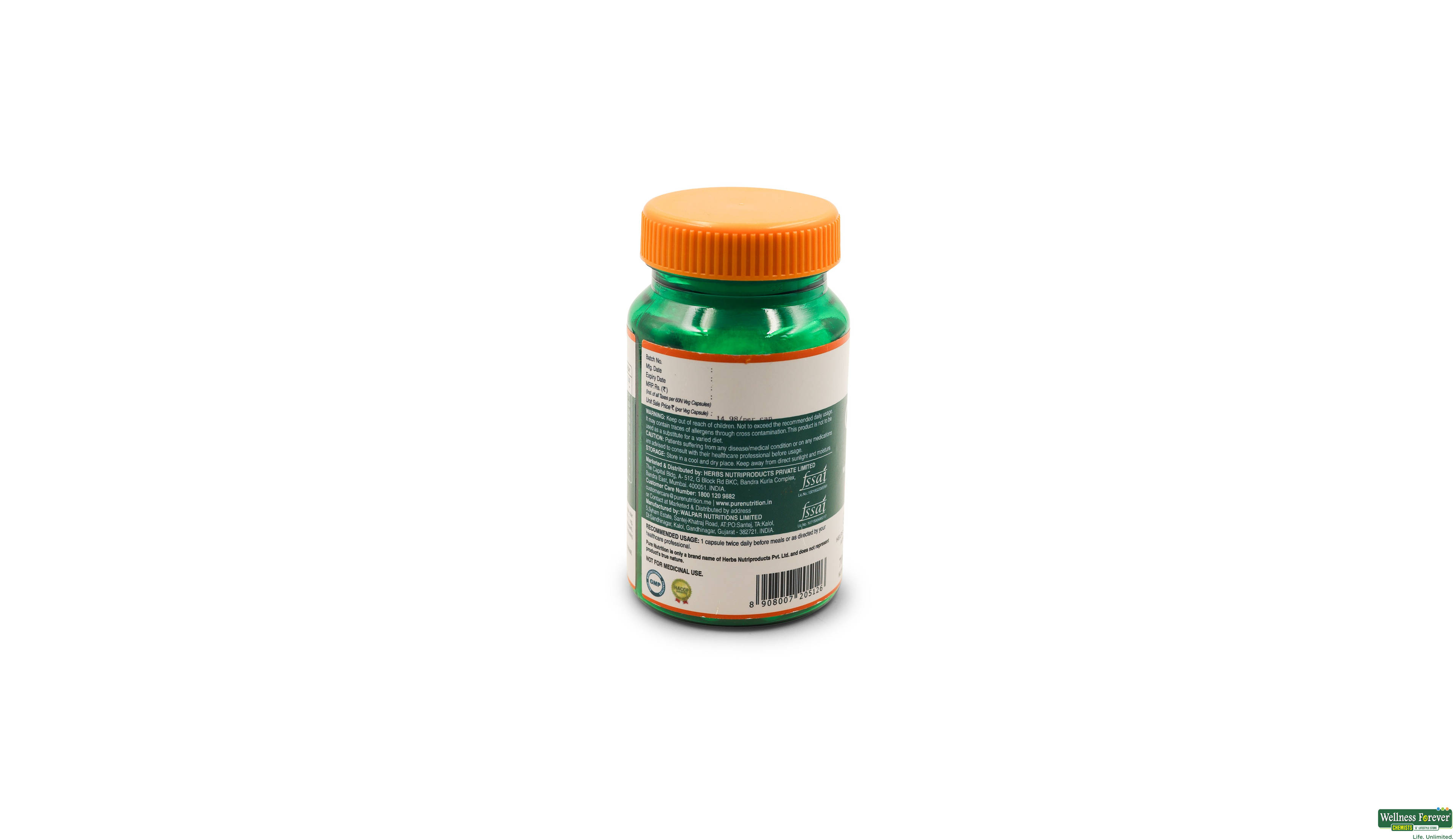 PURE NUTRITION GARCINIA CAMBOGIA 60CAP- 2, 60CAP, 
