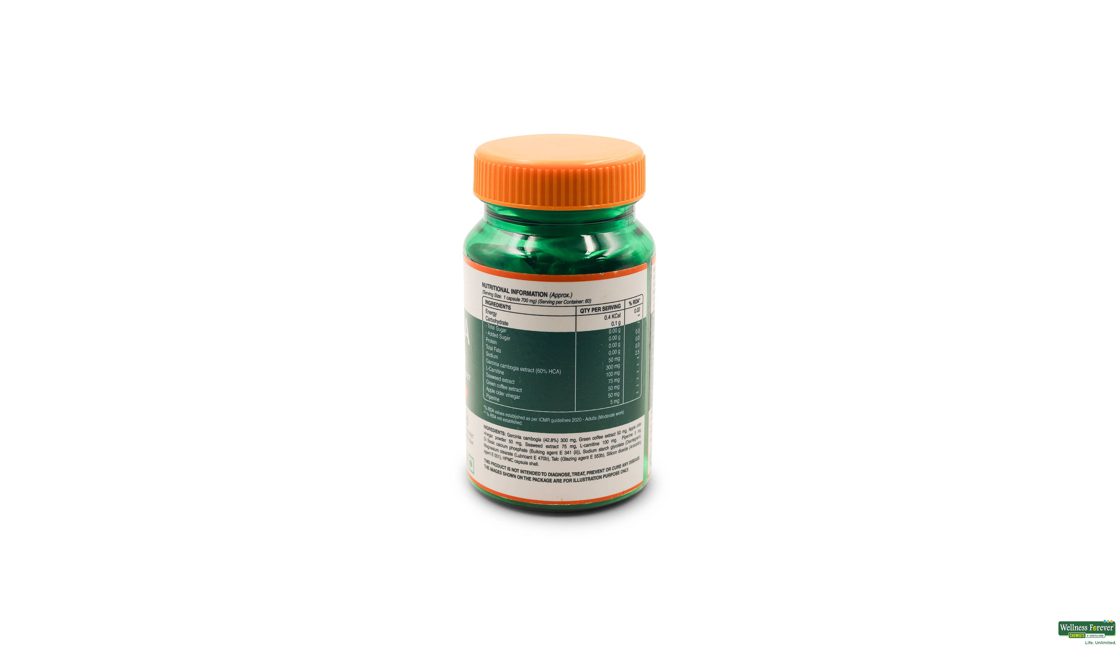 PURE NUTRITION GARCINIA CAMBOGIA 60CAP- 3, 60CAP, 