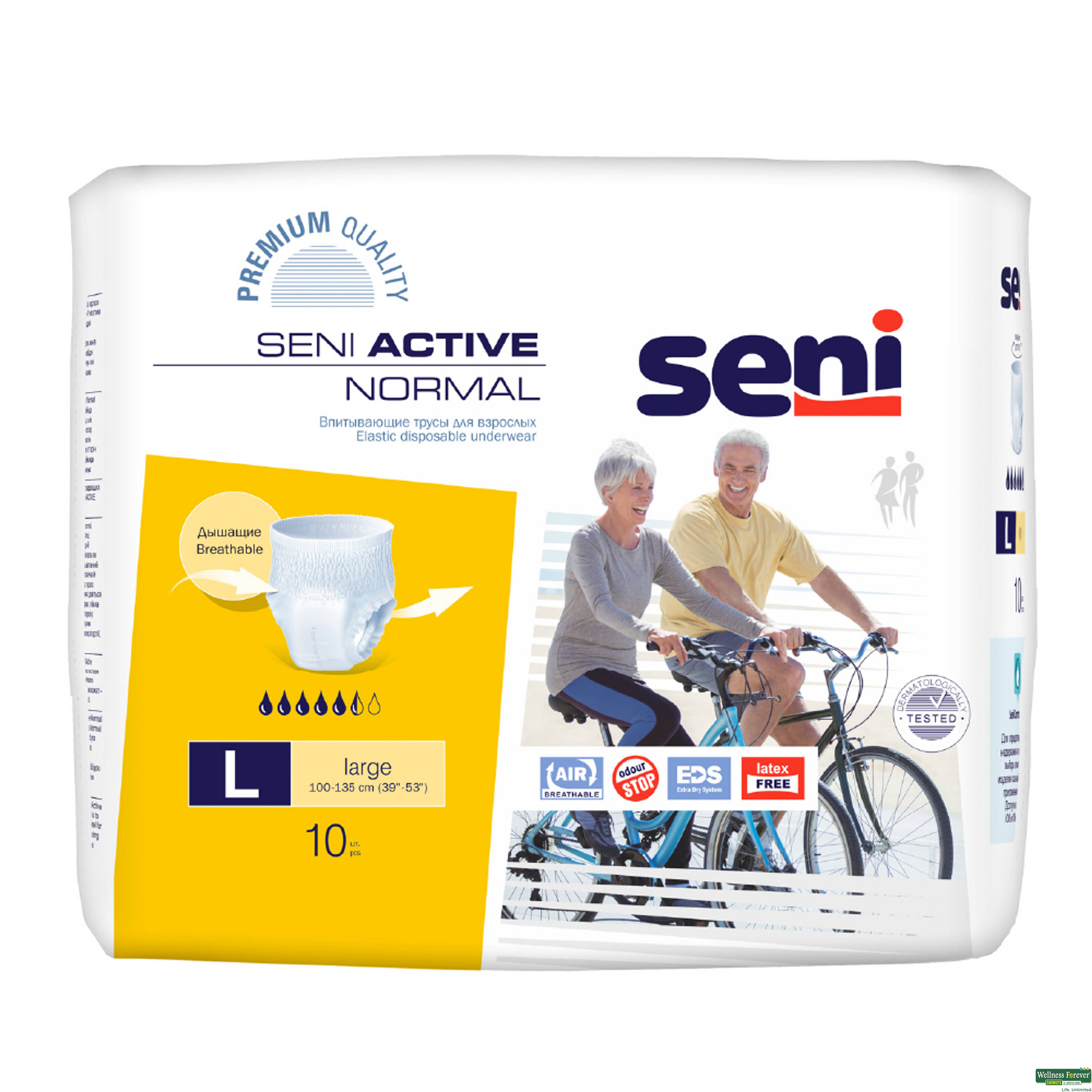 Seni Active Normal Adult Pull Ups, Large, 10 Pieces-image