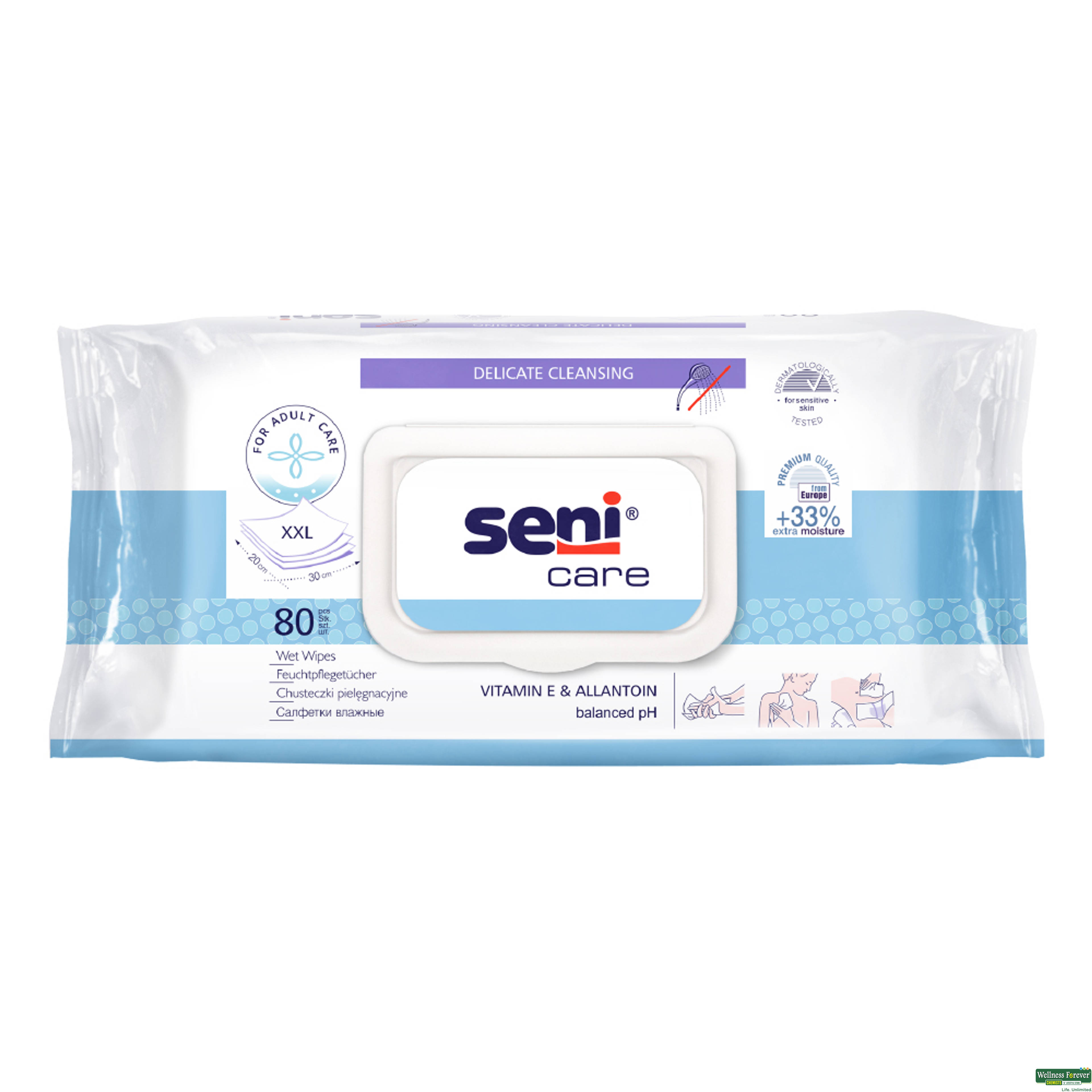 Seni Care Wet Wipes, 10 Pieces-image