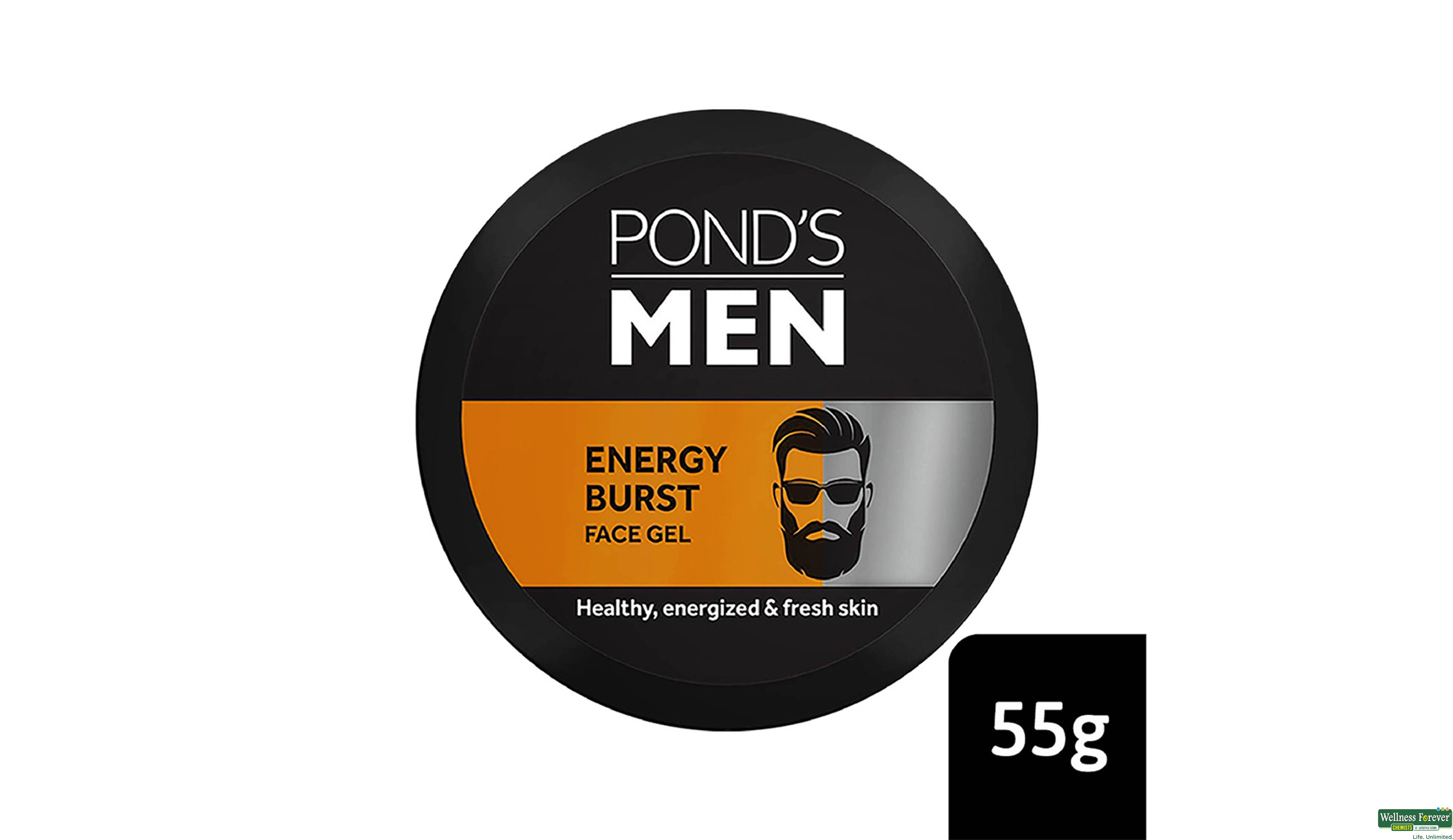 PONDS F/WASH MAN ENERGY BURST GEL 55GM- 1, 55GM, 