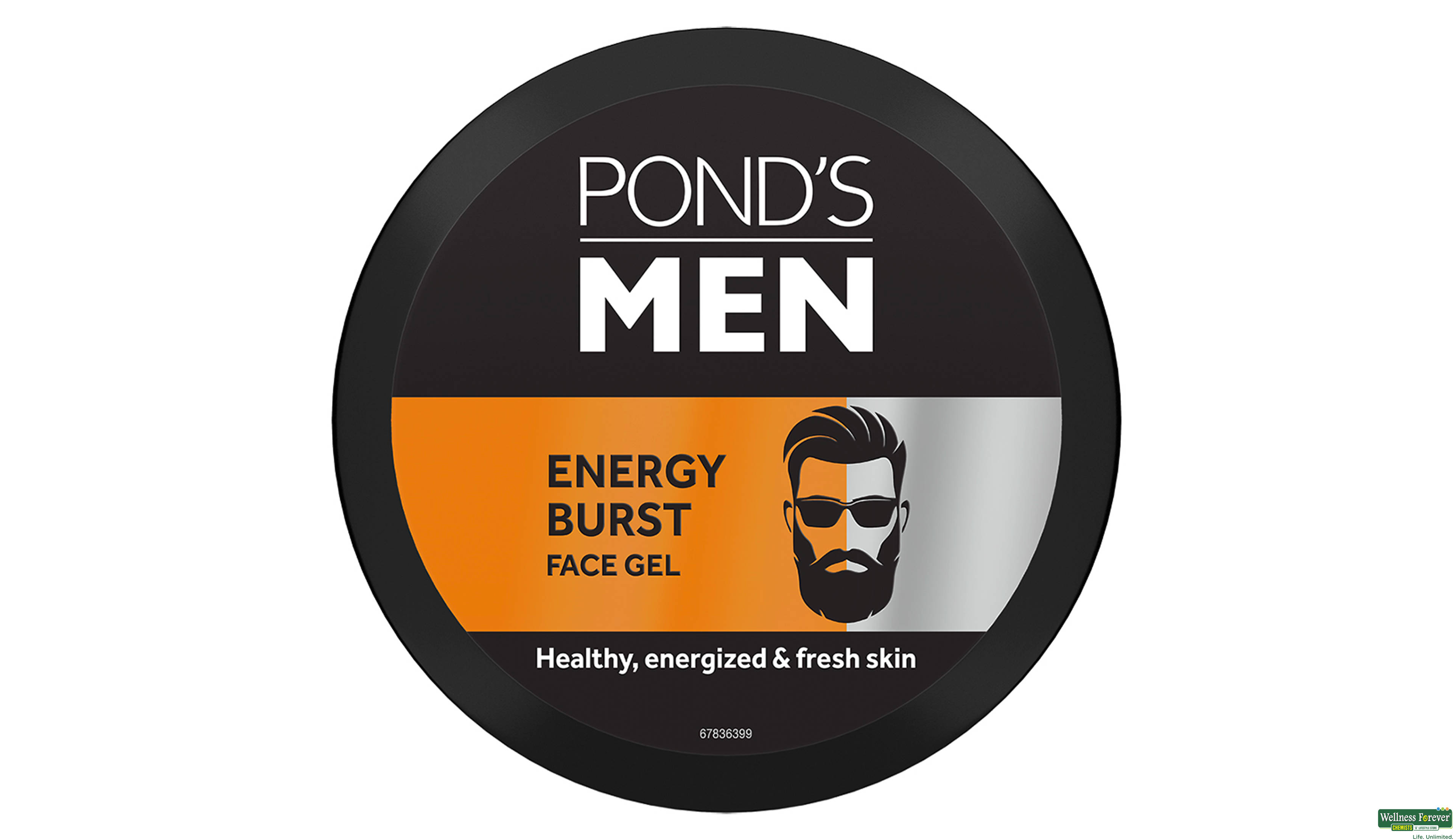 PONDS F/WASH MAN ENERGY BURST GEL 55GM- 2, 55GM, 