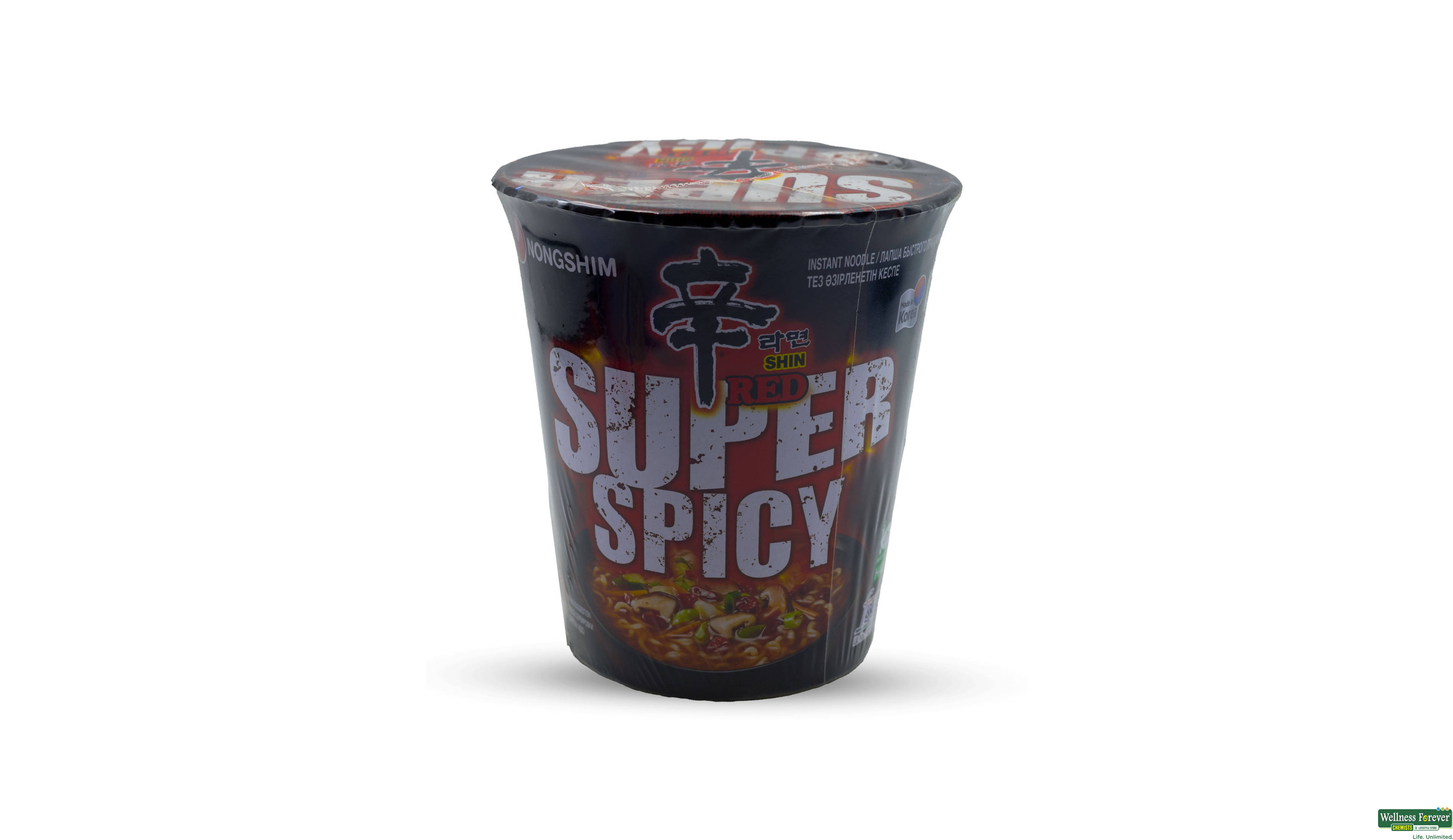 NONGSHIM SHIN RED SUPER SPICY CUP 68GM- 1, 68GM, 