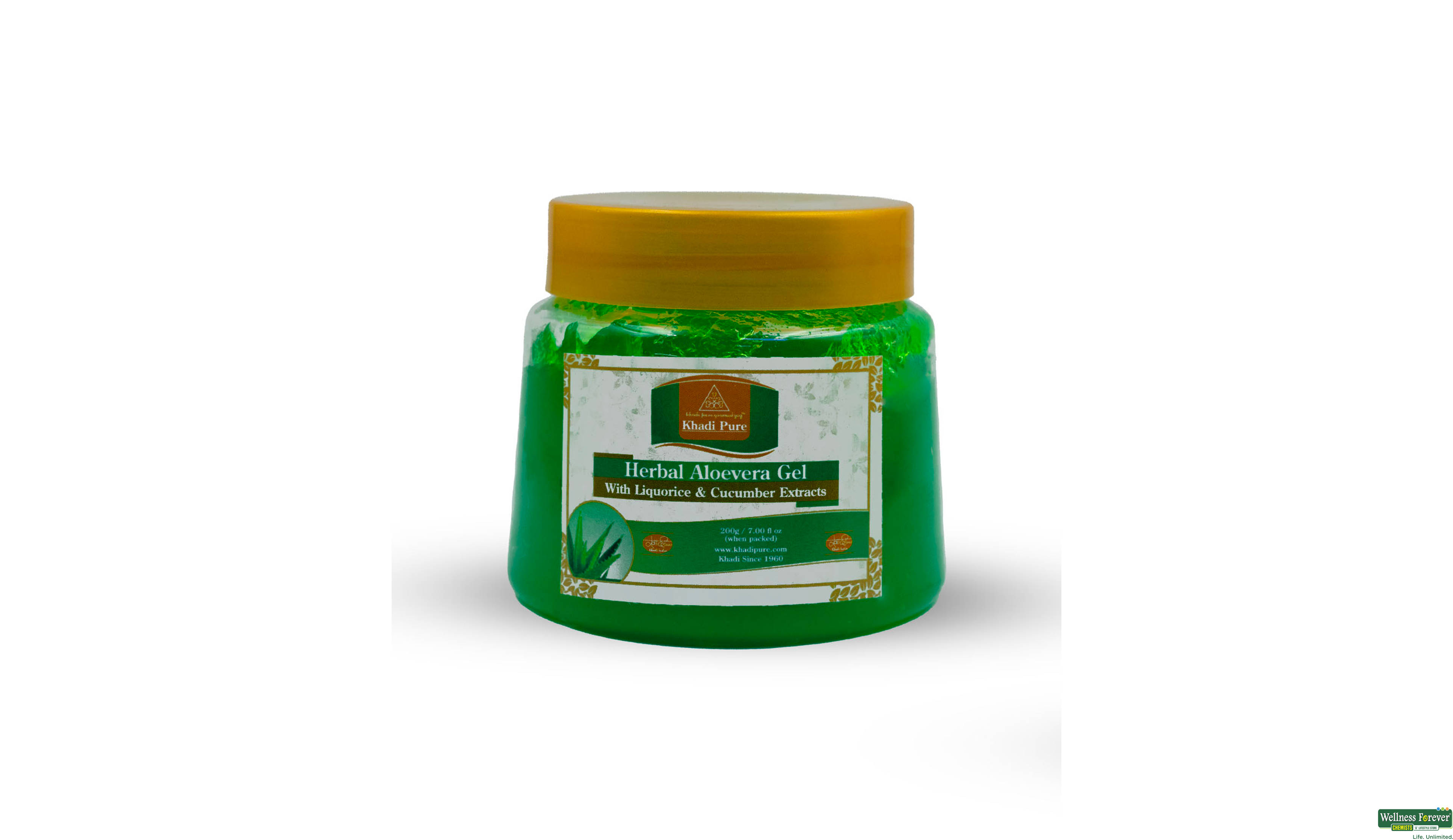 KHADI PURE ALOEVERA GEL 200GM- 1, 200GM, 