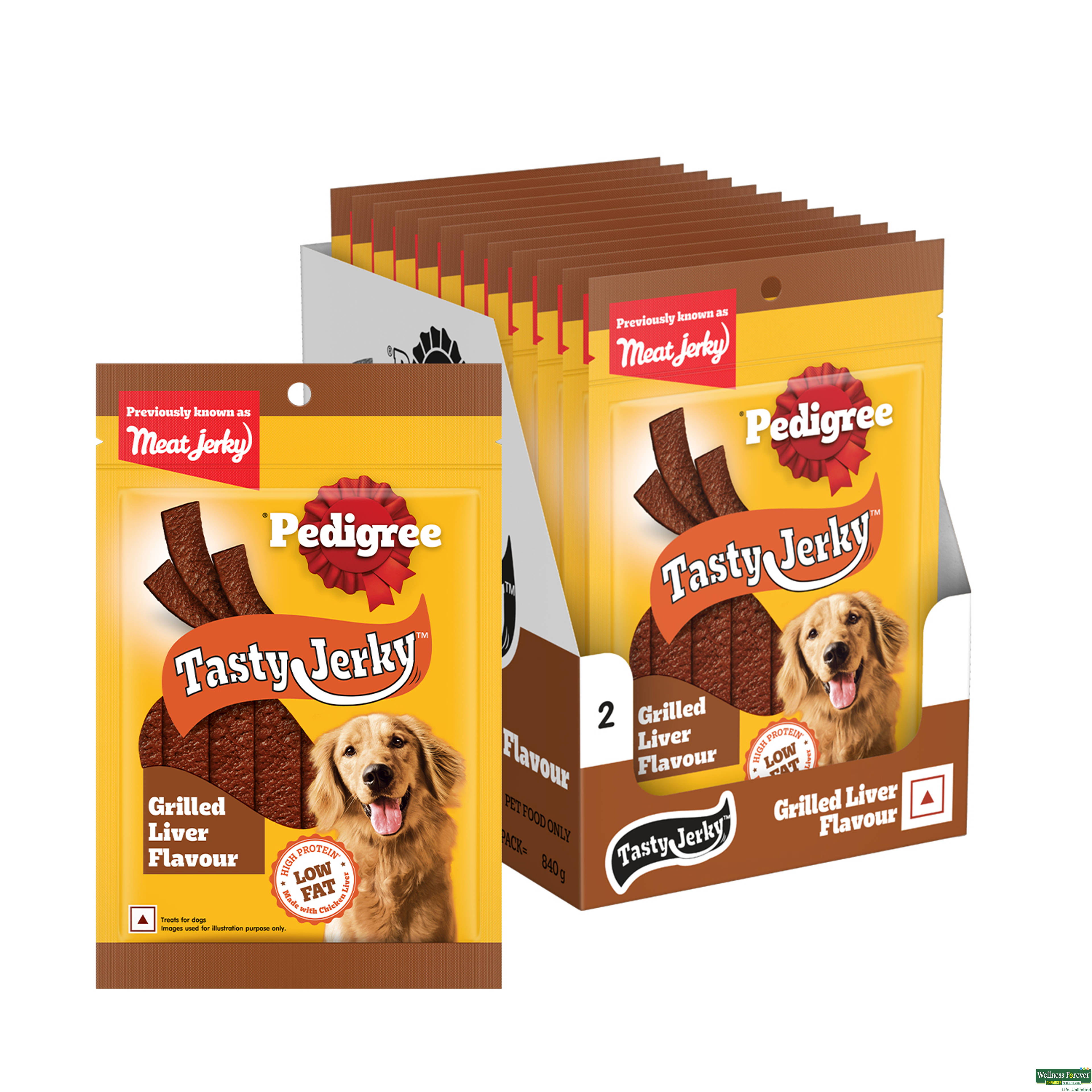 PEDIGREE MEAT JERKY ADULT GRILLED LIVER 70GM-image