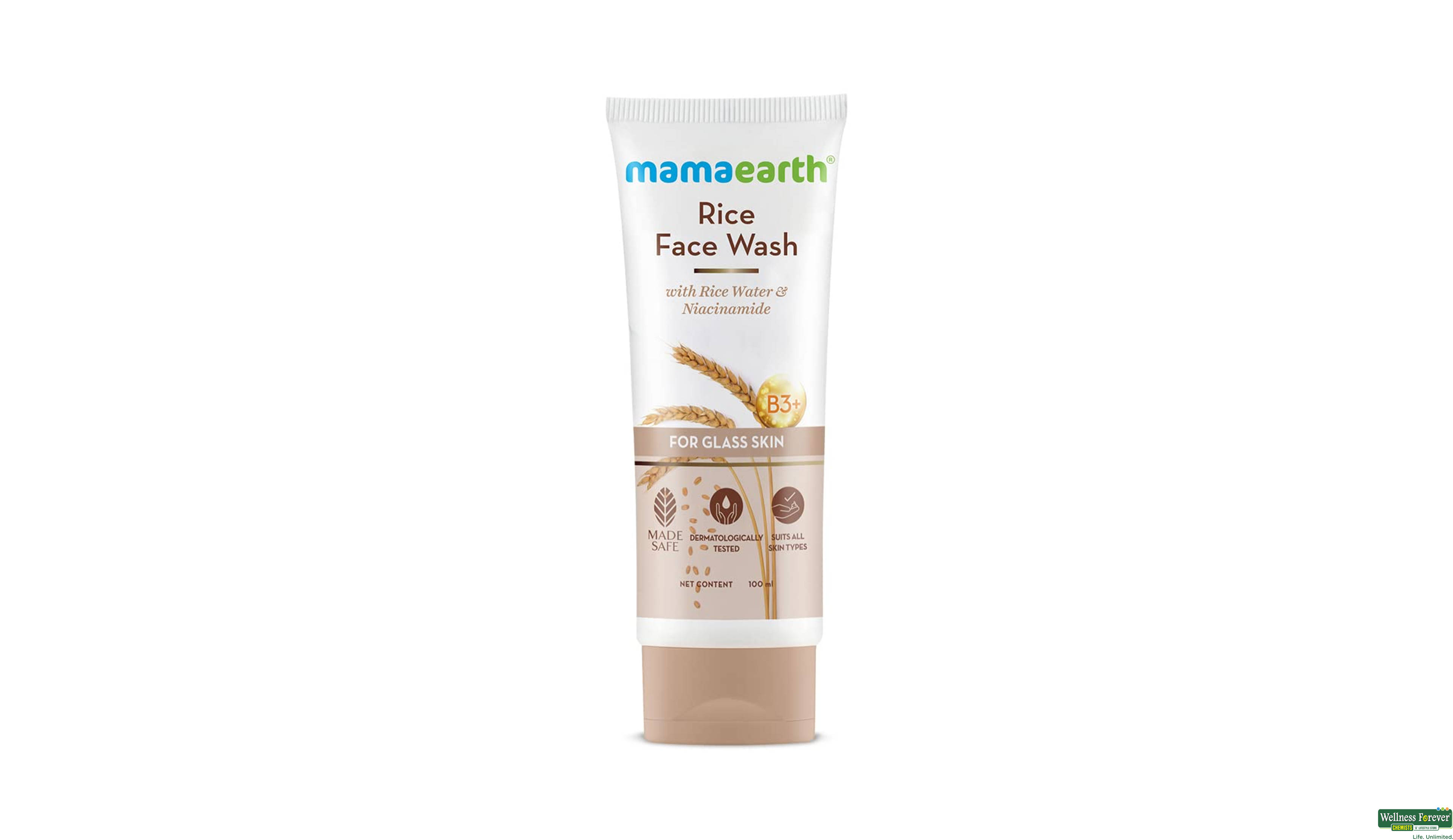 MAMAEARTH F/WASH RICE 100ML- 1, 100ML, 