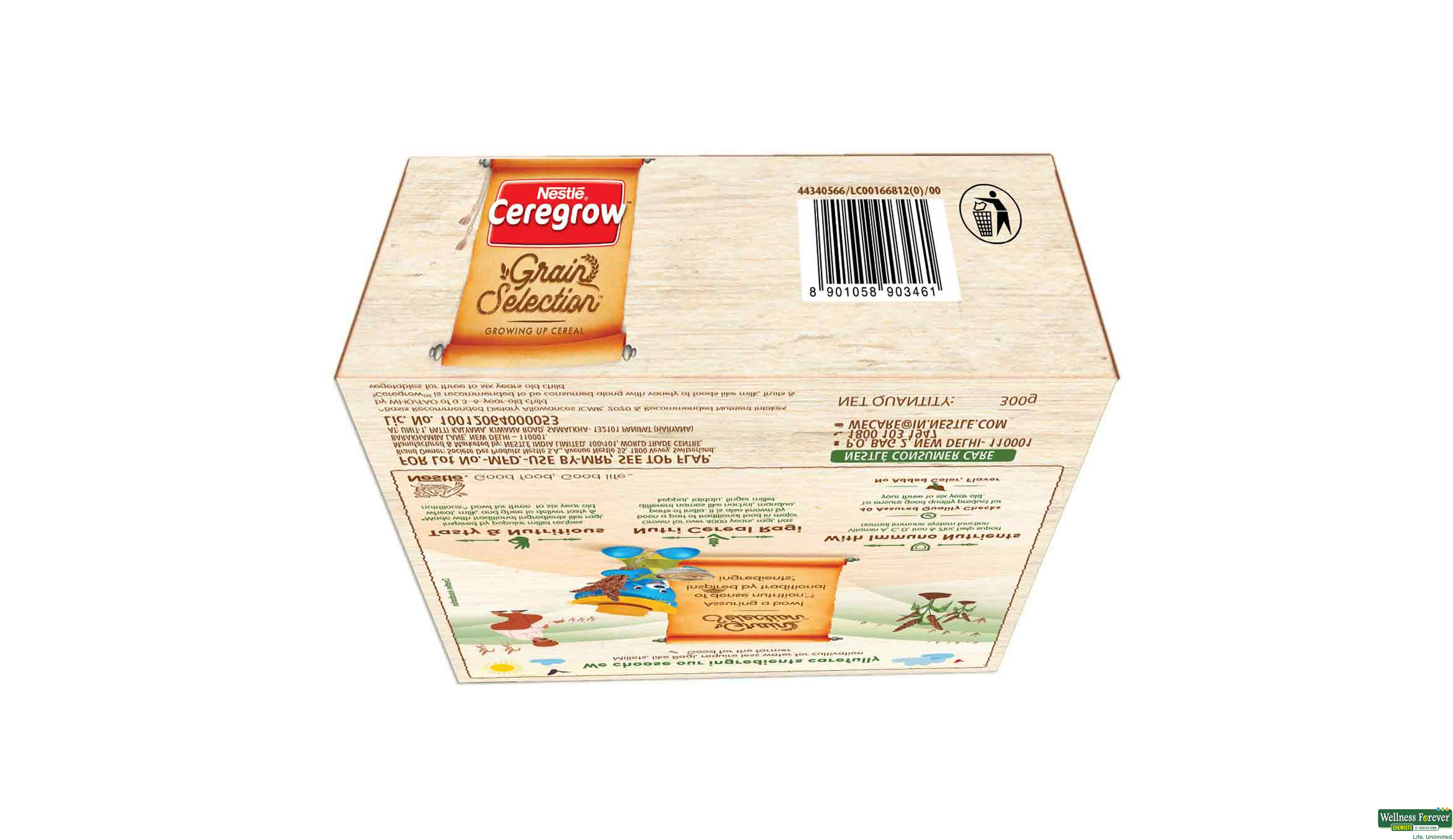 CEREGROW GRAIN SELECTION RAGI 300GM- 4, 300GM, 