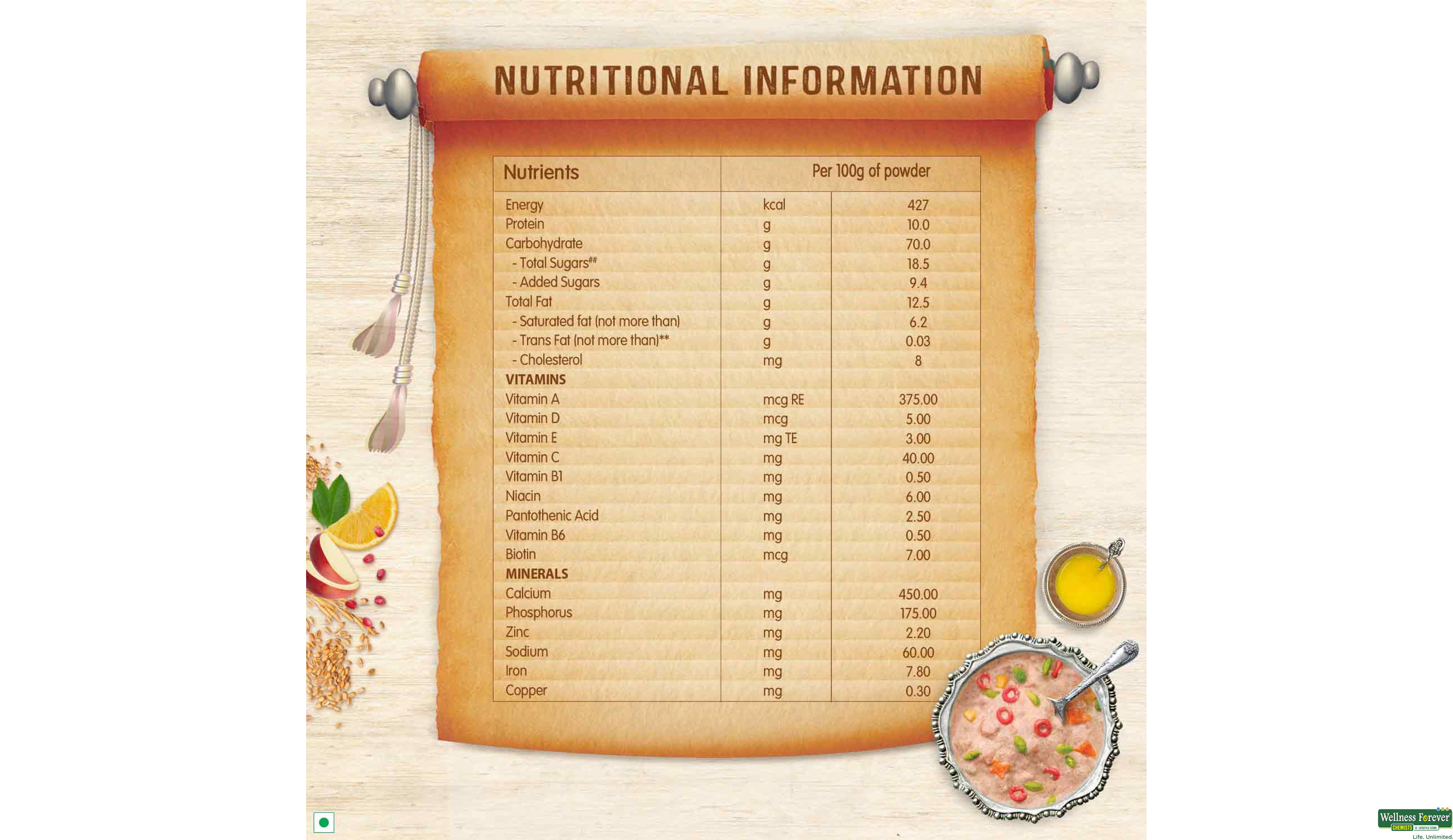 CEREGROW GRAIN SELECTION RAGI 300GM- 6, 300GM, 
