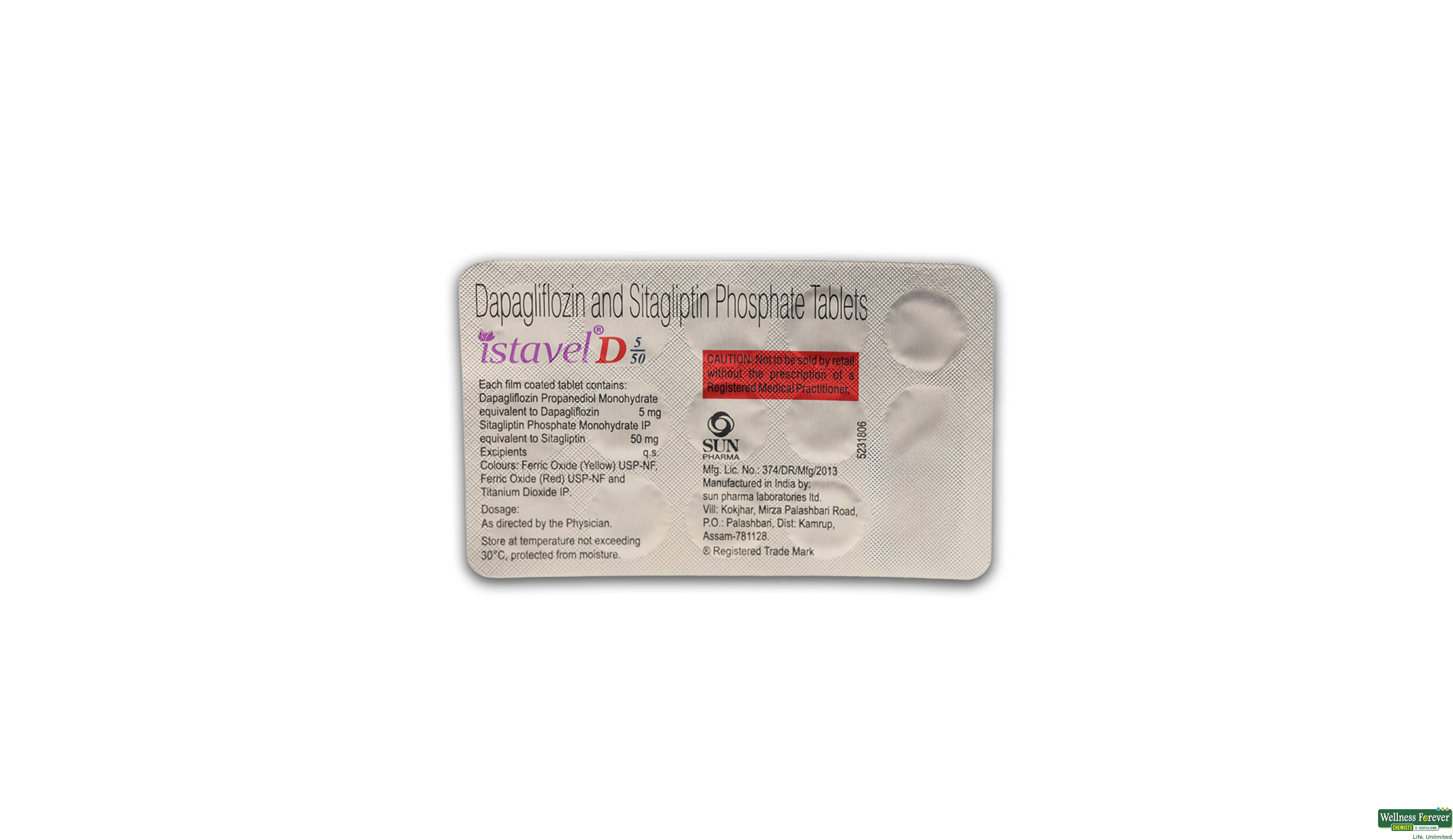 ISTAVEL D 5/50MG 15TAB- 2, 15TAB, 