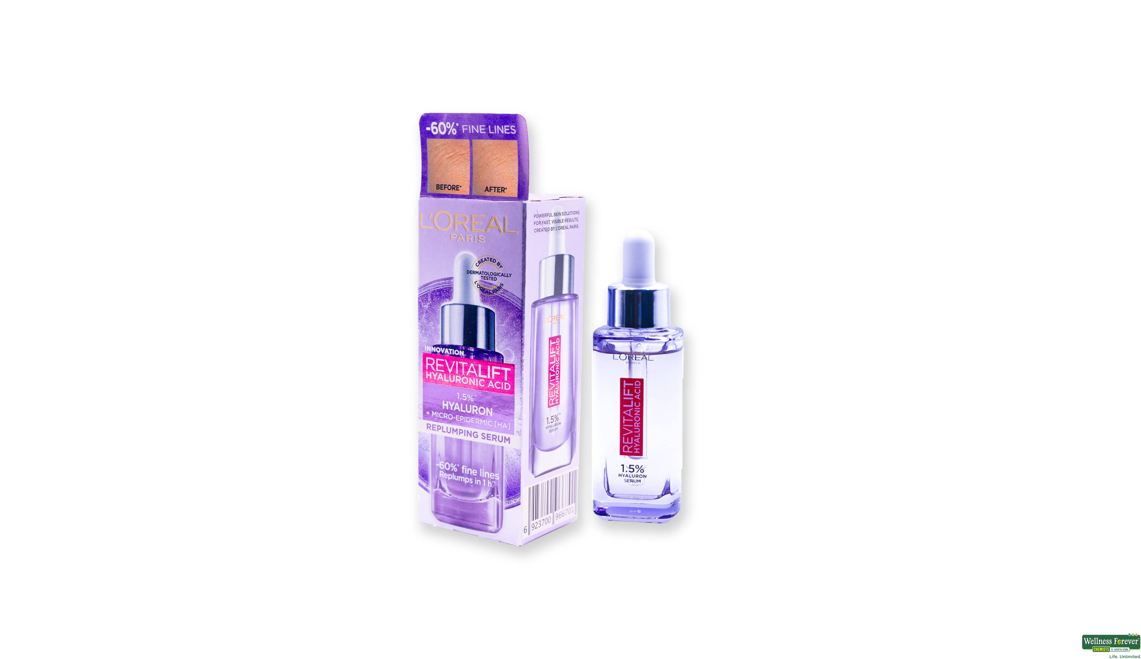 LOREAL REVITALIFT 1.5% HA SERUM 15ML- 1, 1PC, 