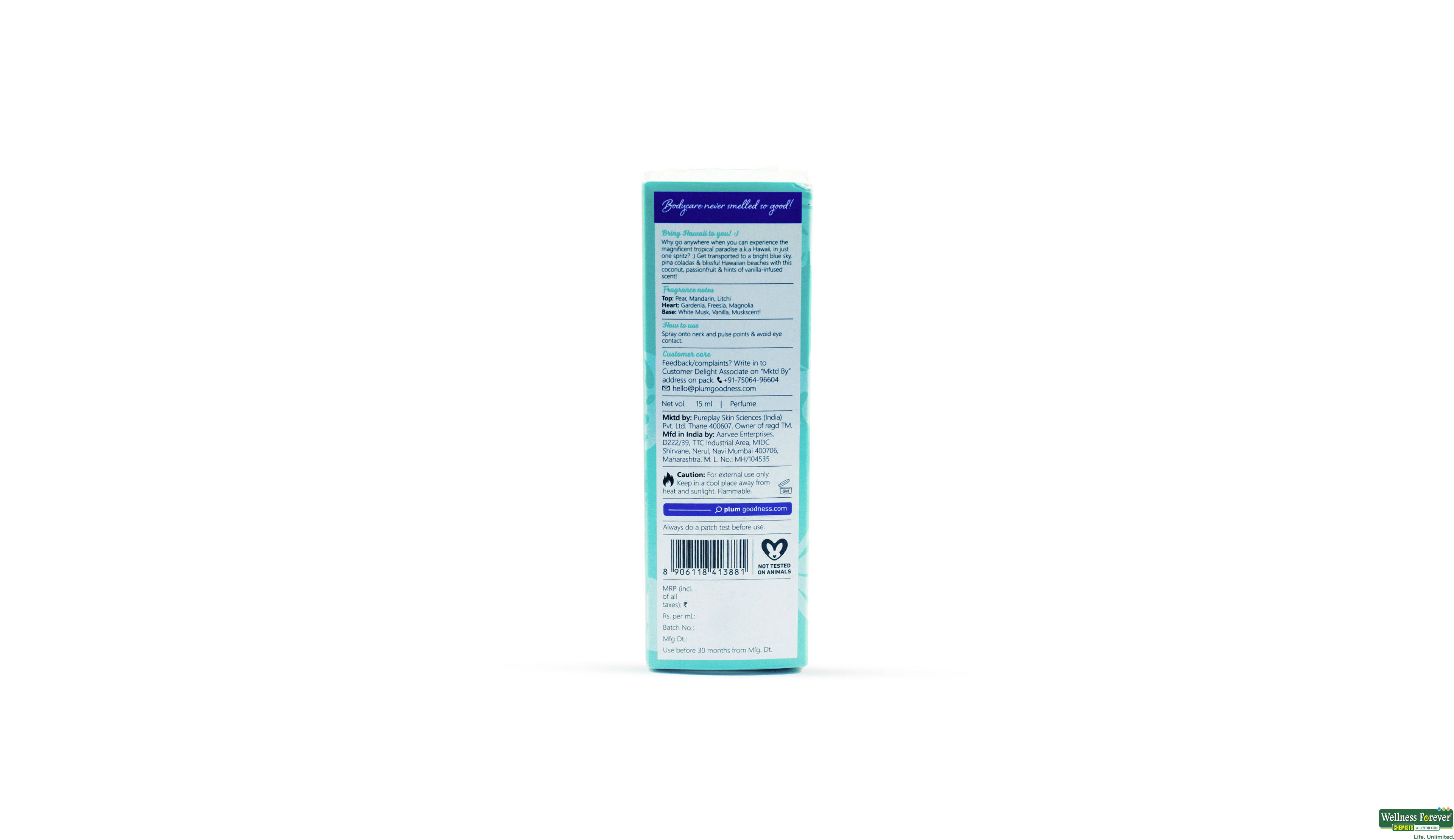 PLUM BODYLOVIN HAWAIIAN RUMBA EDP 15ML- 2, 15ML, 