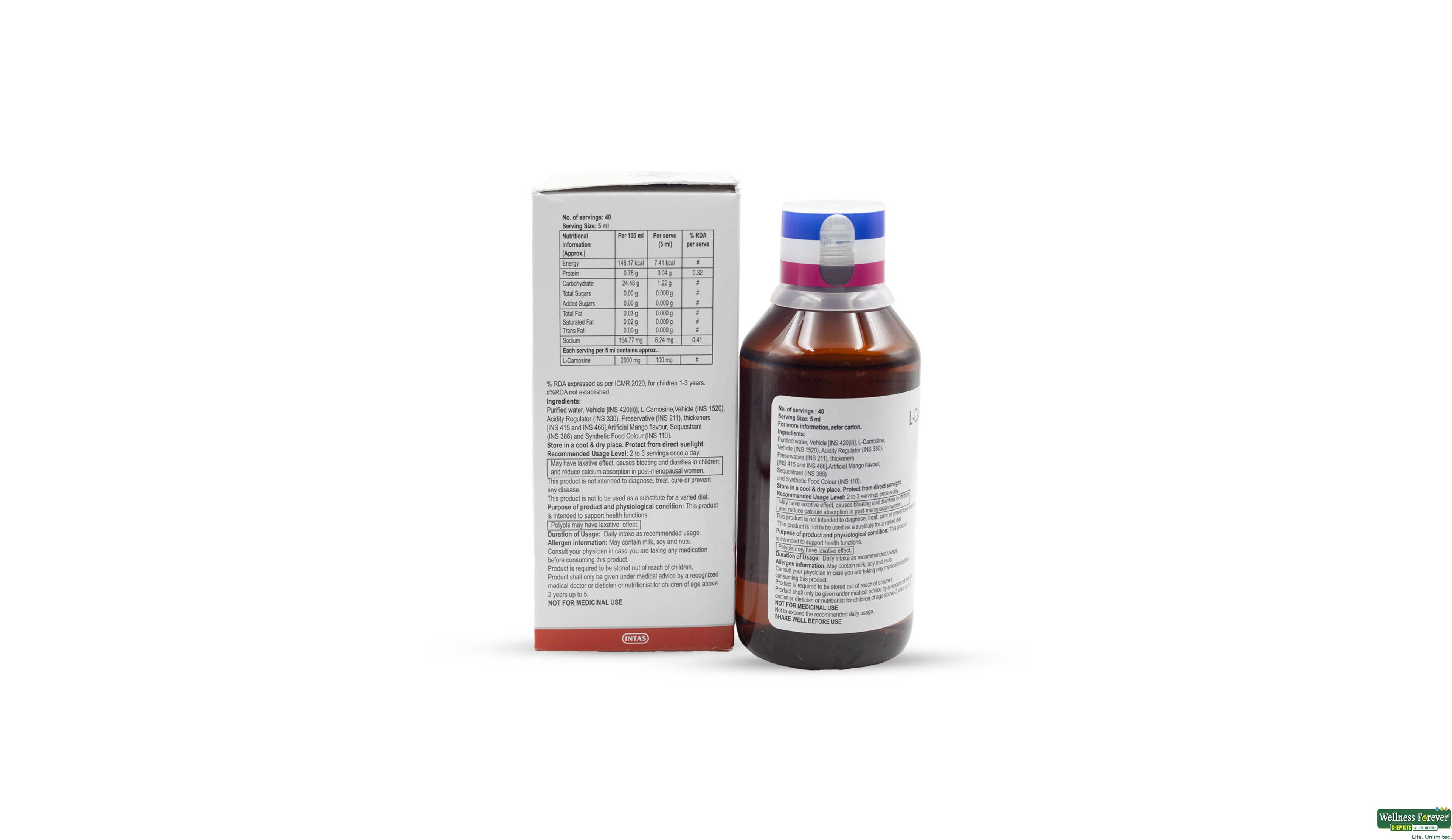COGVIN MANGO FLVR SYP 200ML- 4, 200ML, 