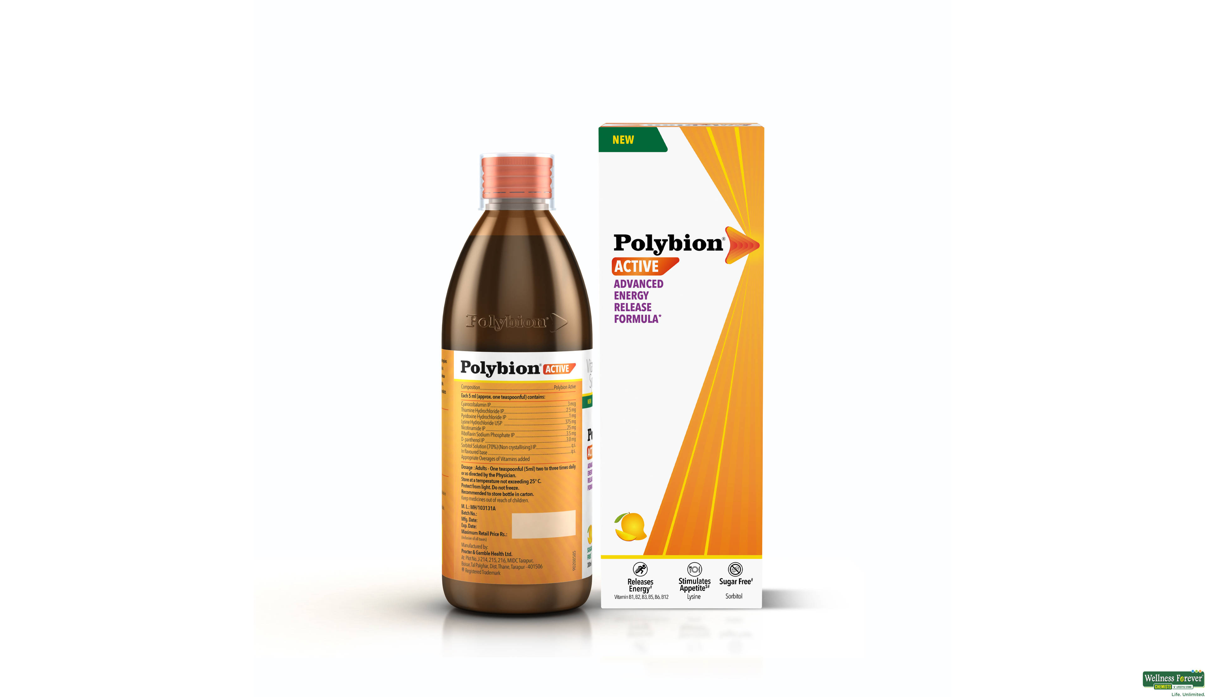 POLYBION ACTIVE S/F SYP 300ML- 2, 300ML, 