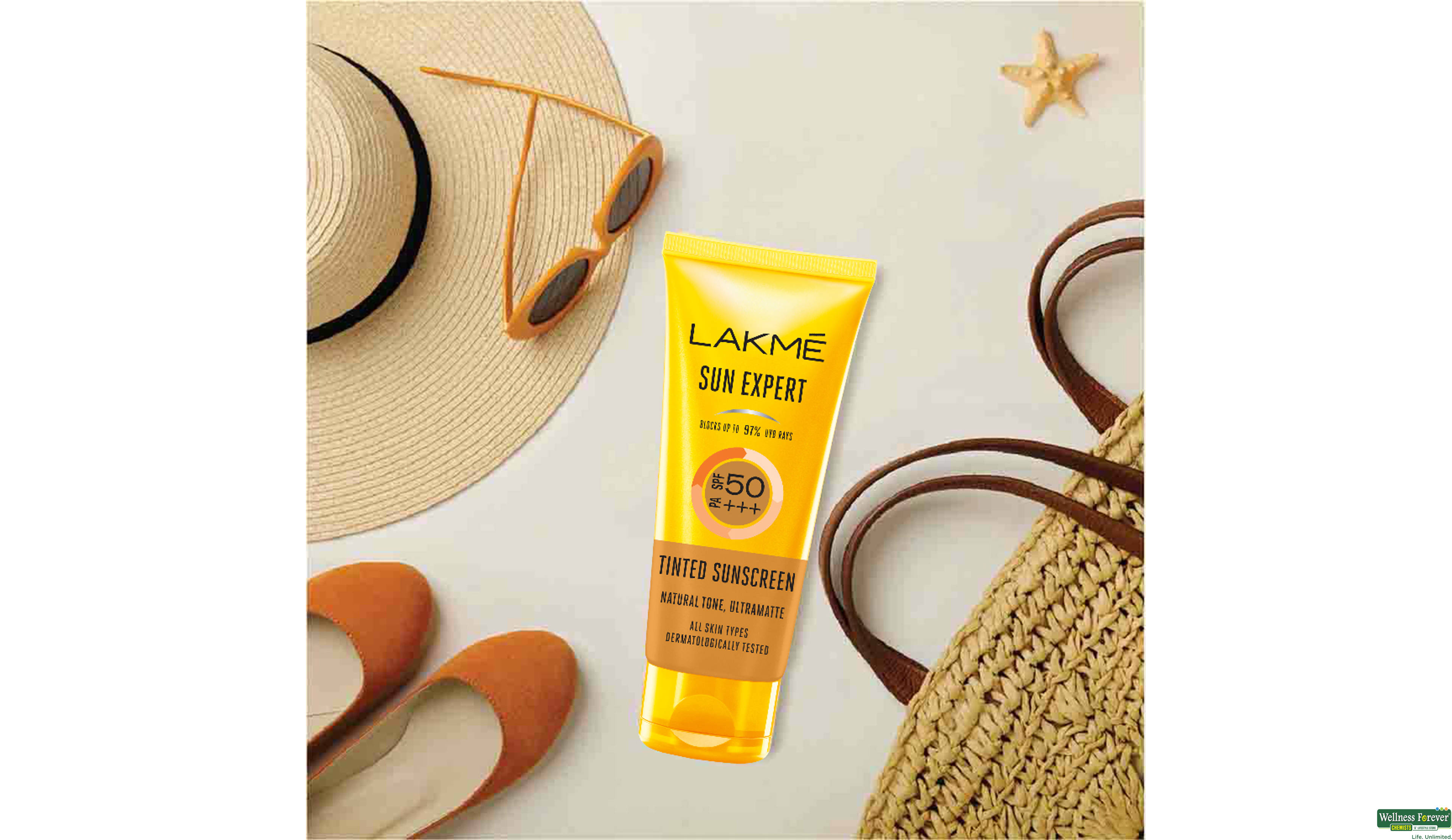 LAKME SUNSCREEN TINTED SPF 50 +++ 100ML- 5, 100ML, 