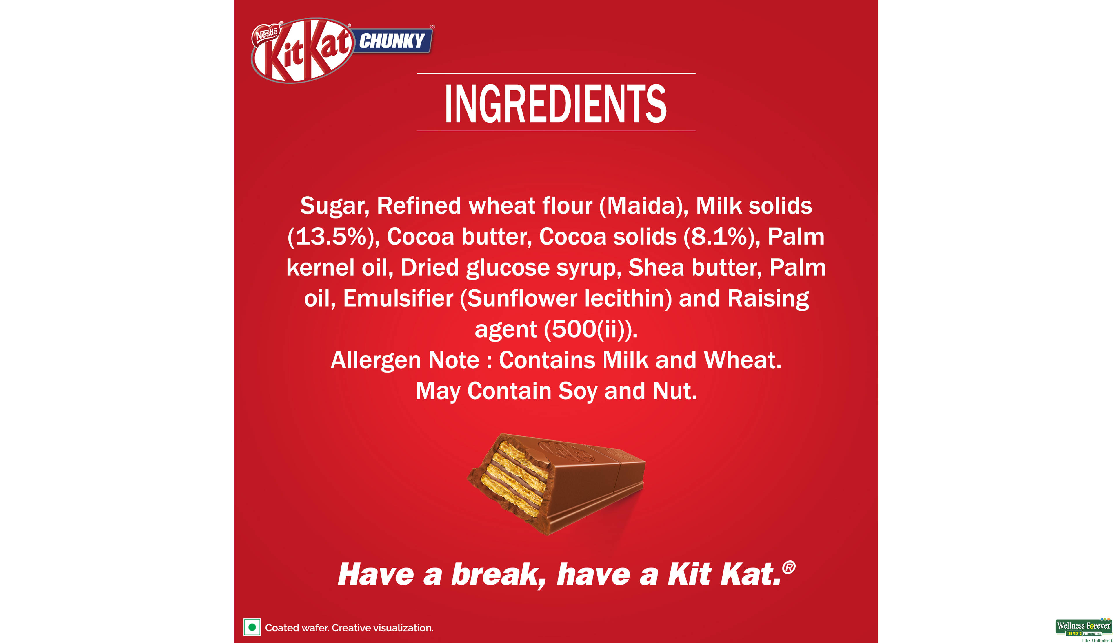 NEST CHOC KITKAT CHUNKY 40GM- 3, 40GM, 