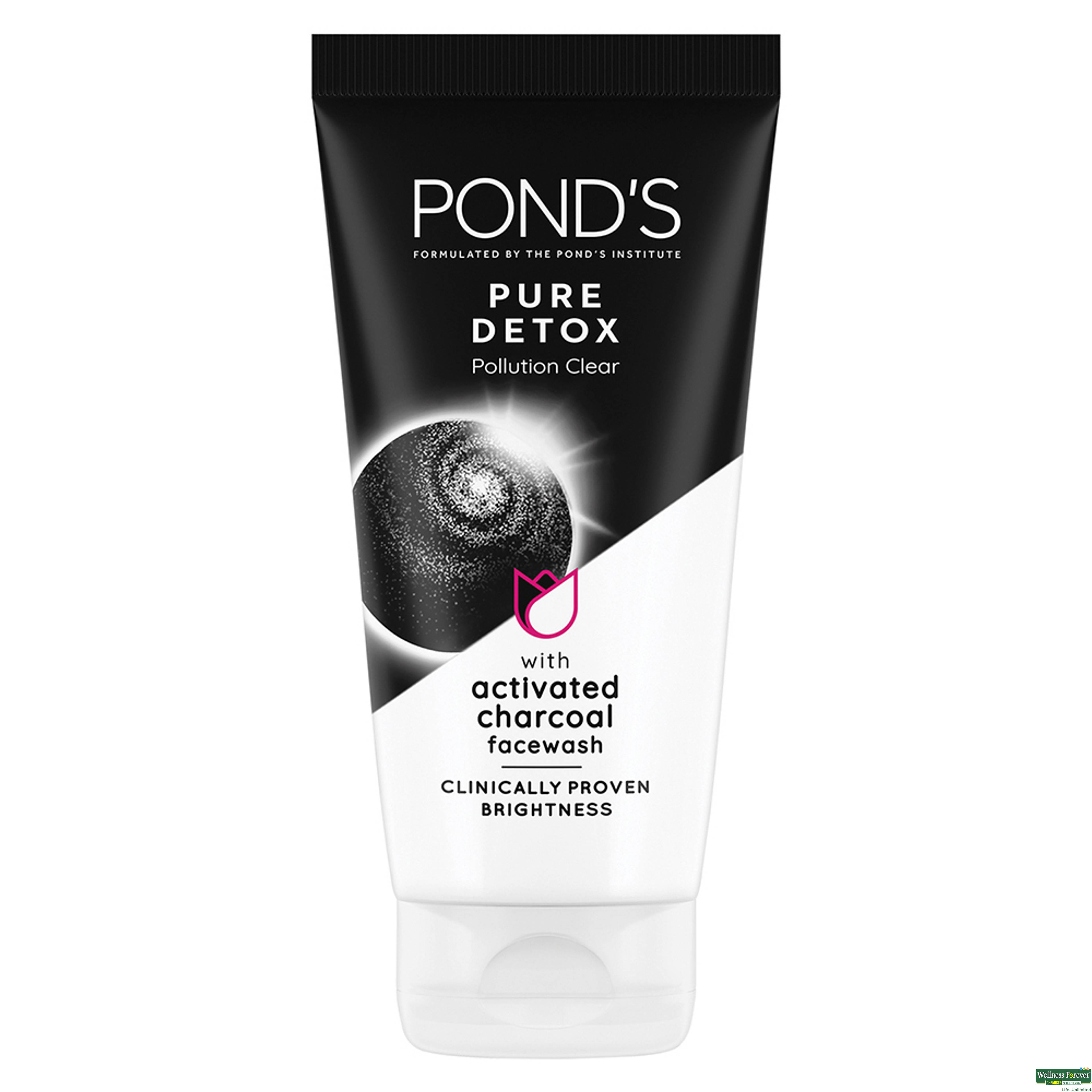 Ponds Bright Miracle Detox Facewash with 10X Power of Charcoal, 150g-image