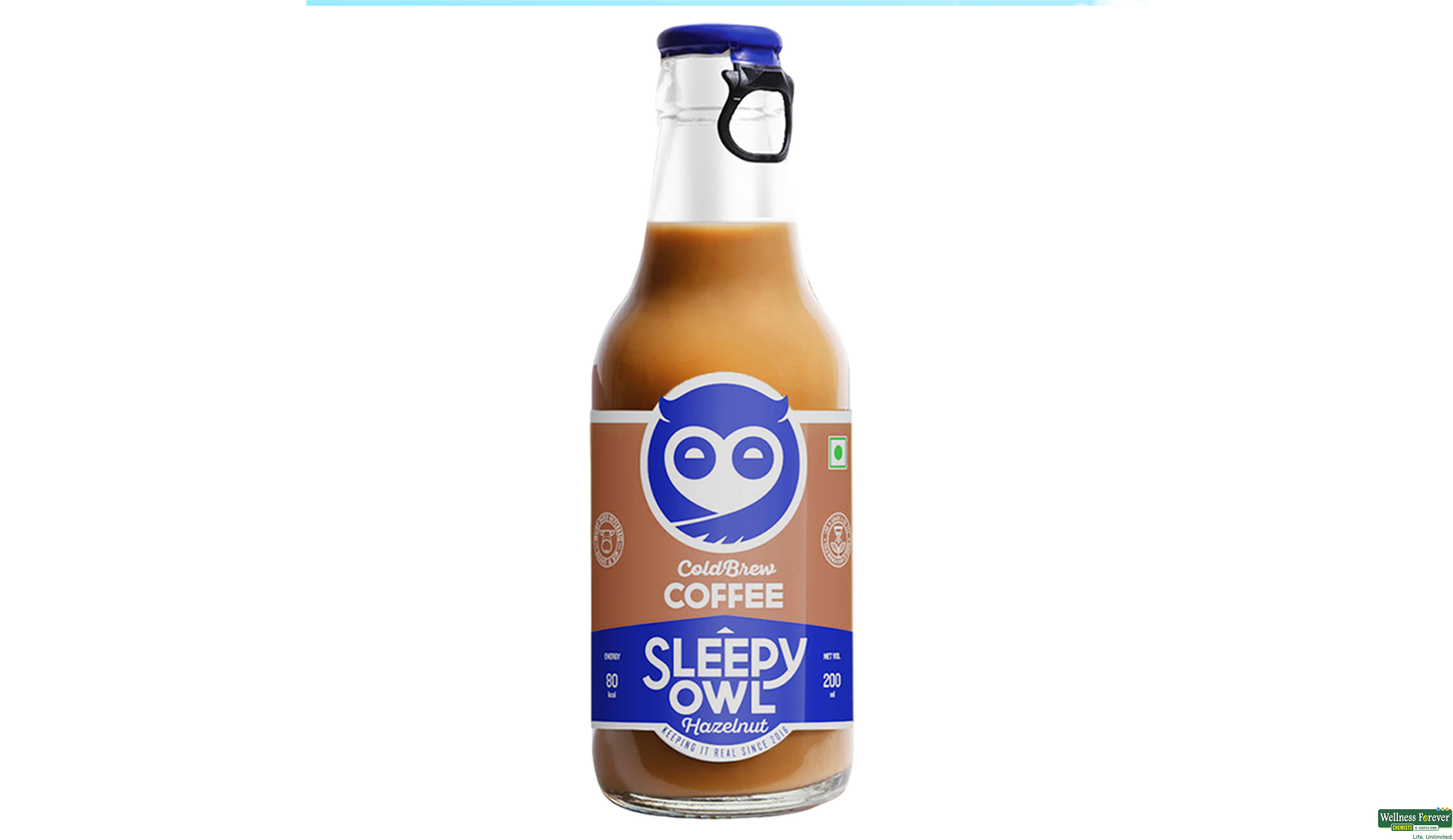 SLEEPY OWL COLD COFFEE HAZELNUT 200ML- 1, 200ML, 