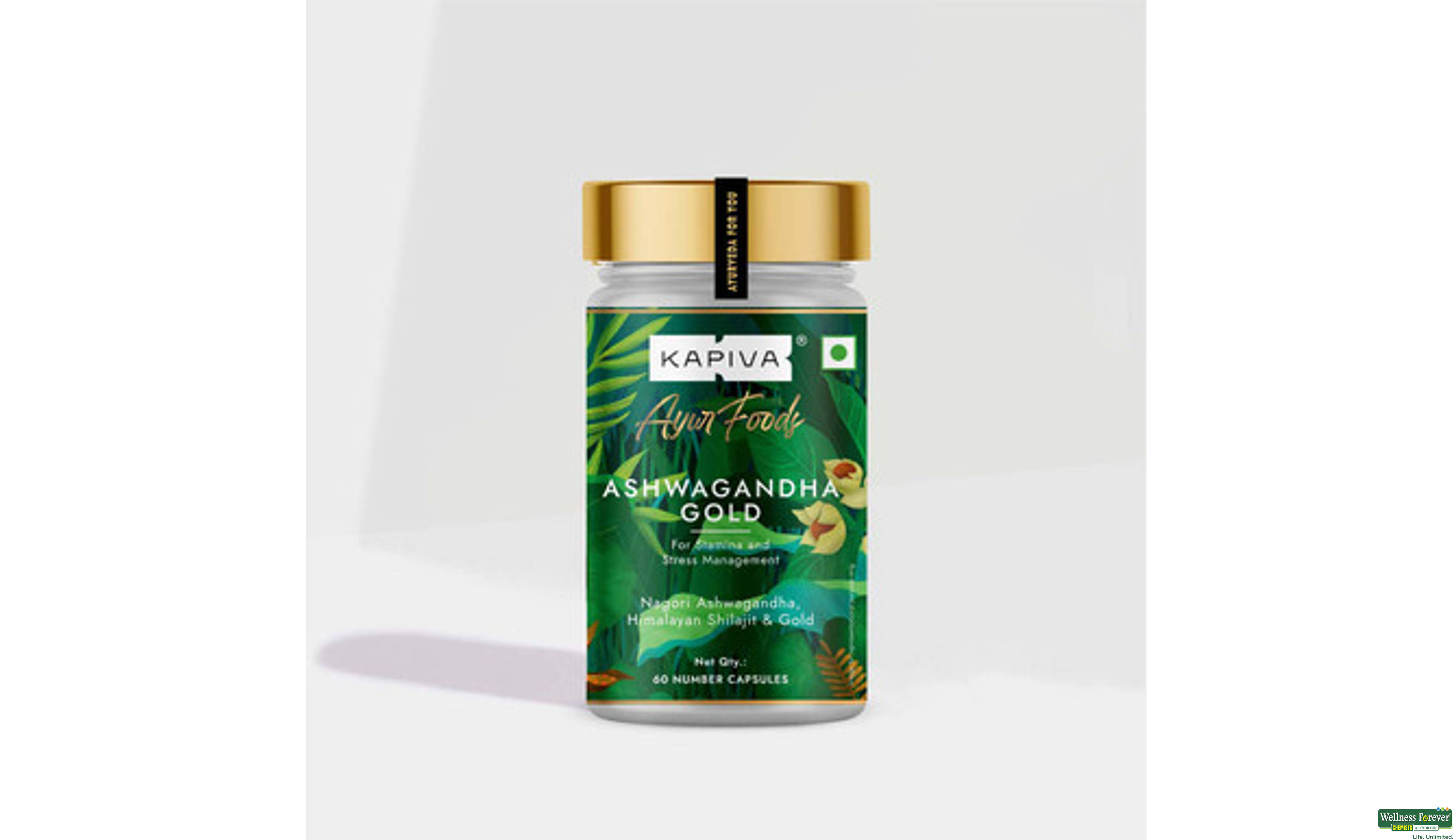 KAPIVA ASHWAGANDHA GOLD 60CAP- 1, 60CAP, null