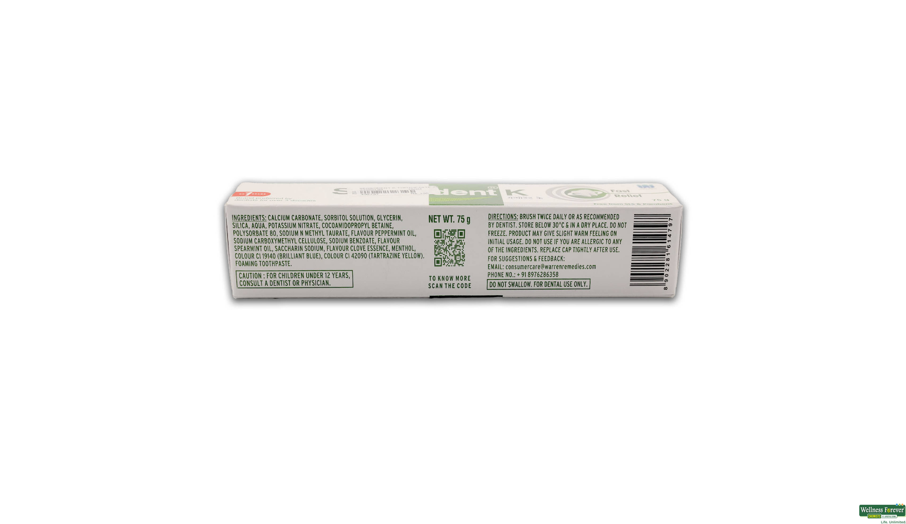 SENSODENT KF T/PASTE 75GM- 2, 75GM, 