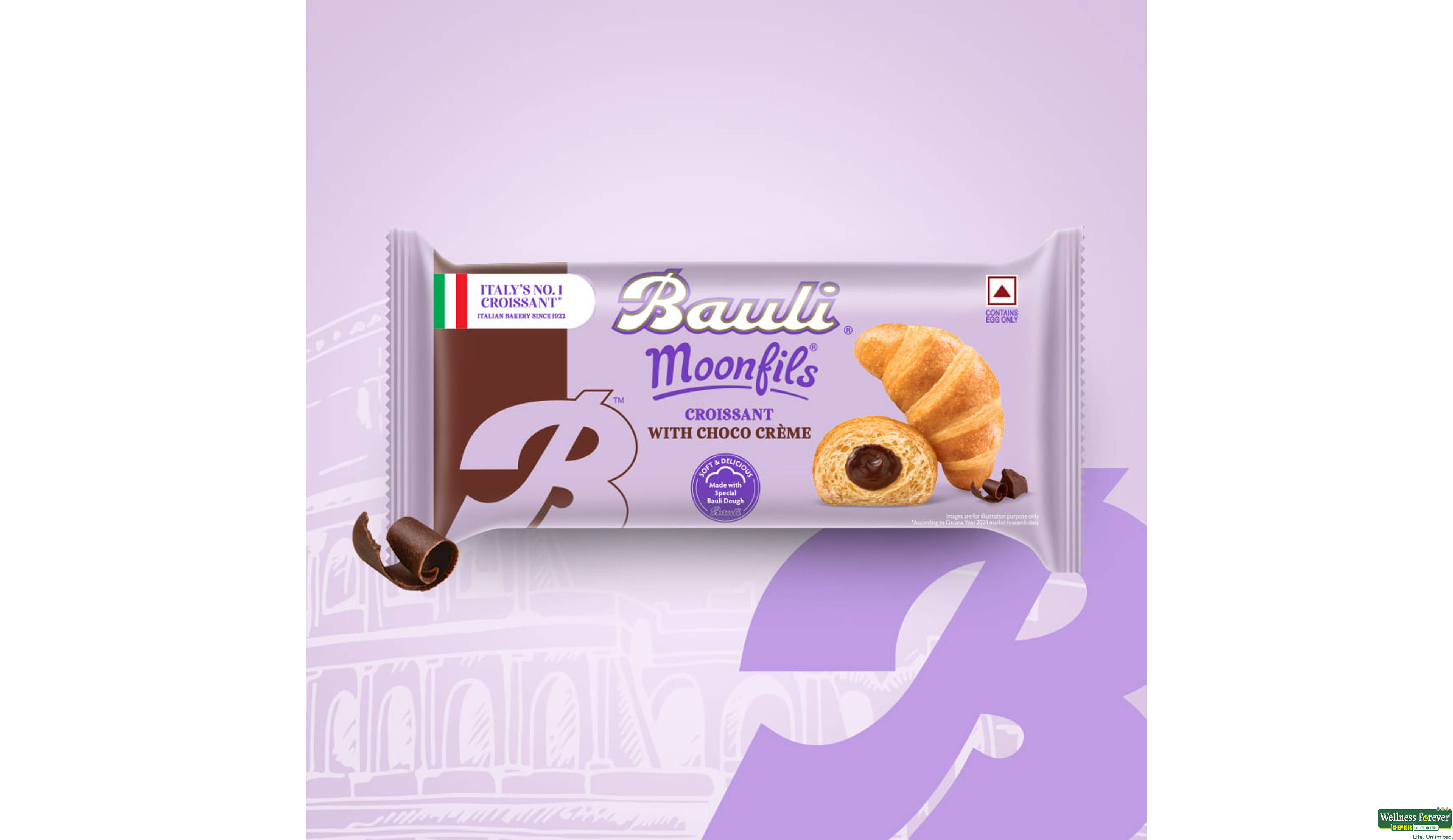 BAULI MOONFILS CHOCO CREAM 45GM- 1, 45GM, 