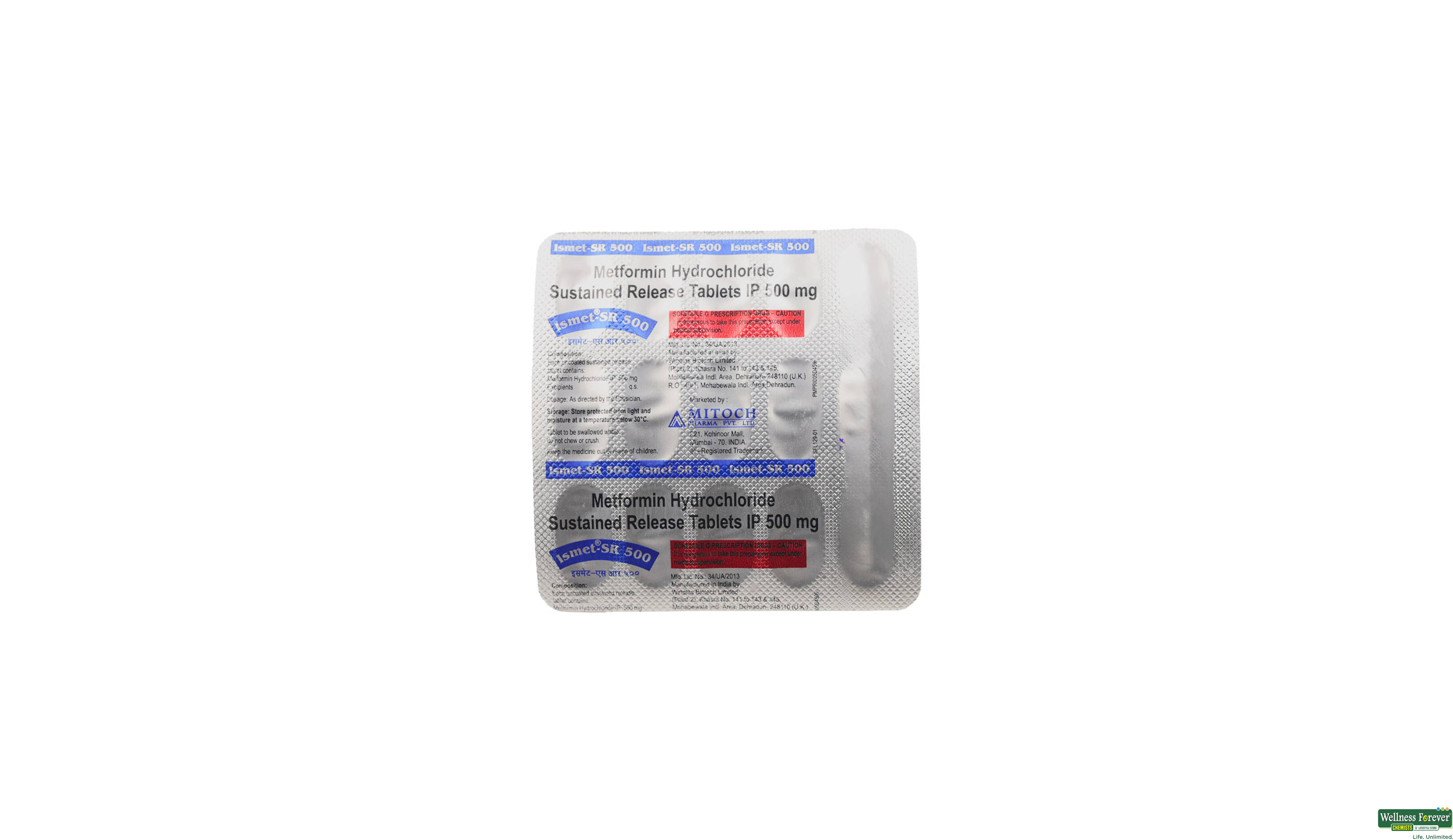 ISMET SR 500MG 15TAB- 2, 15TAB, 