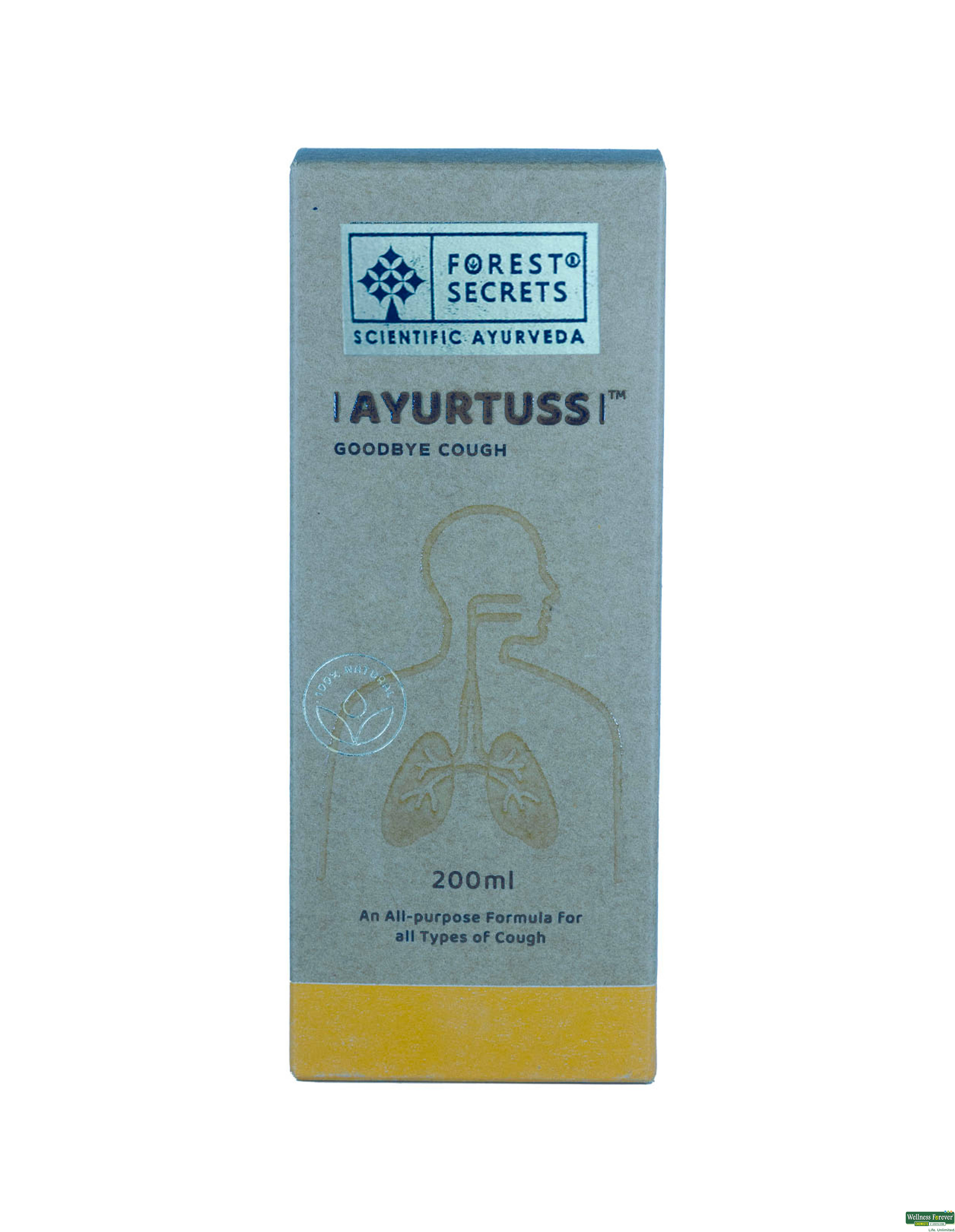 Forest Secrets Ayurtuss Ayurvedic Cough Syrup, 200 ml-image