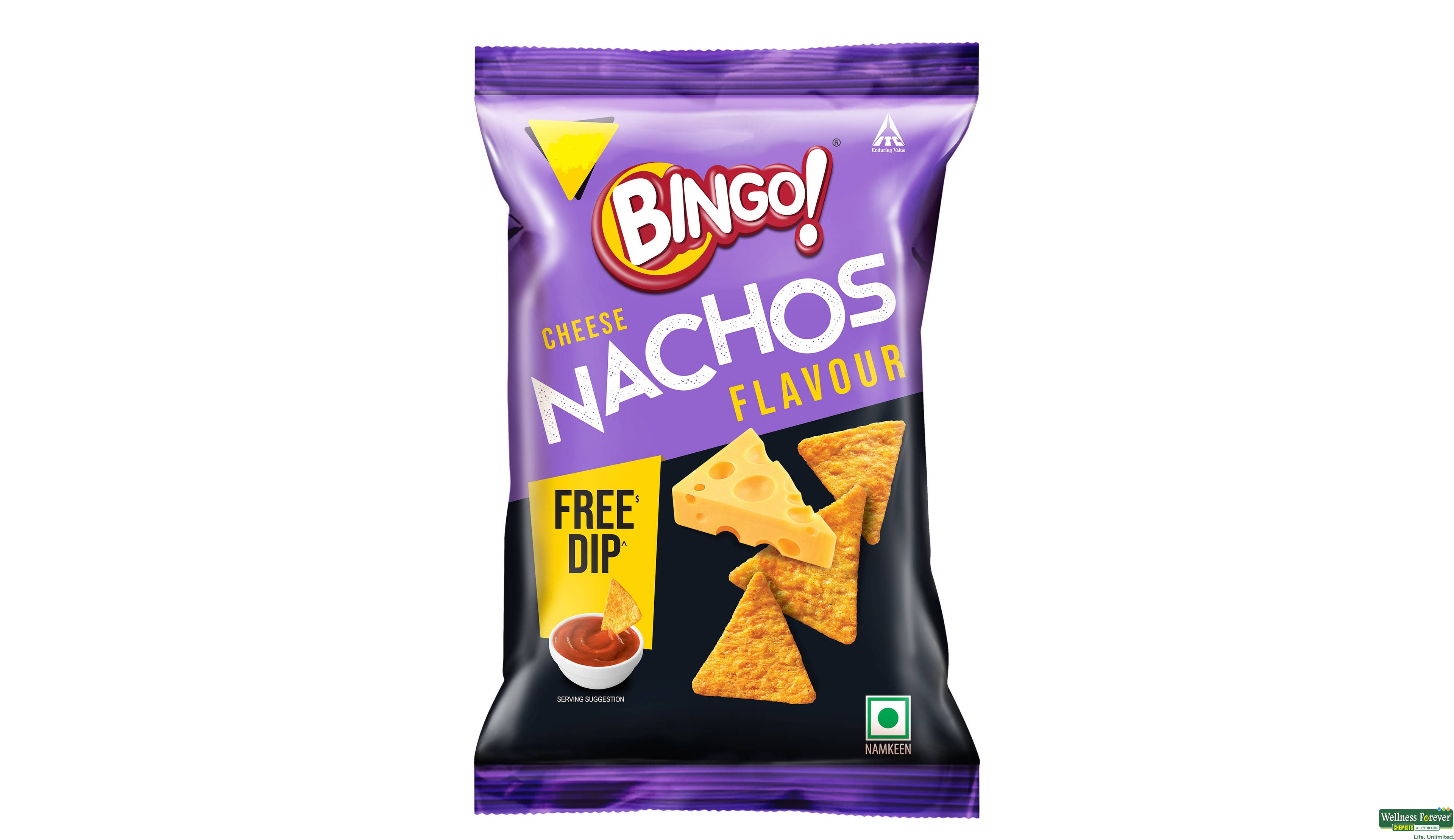 BINGO MAD ANGLES CHEESE NACHOS 110GM- 1, 110GM, null