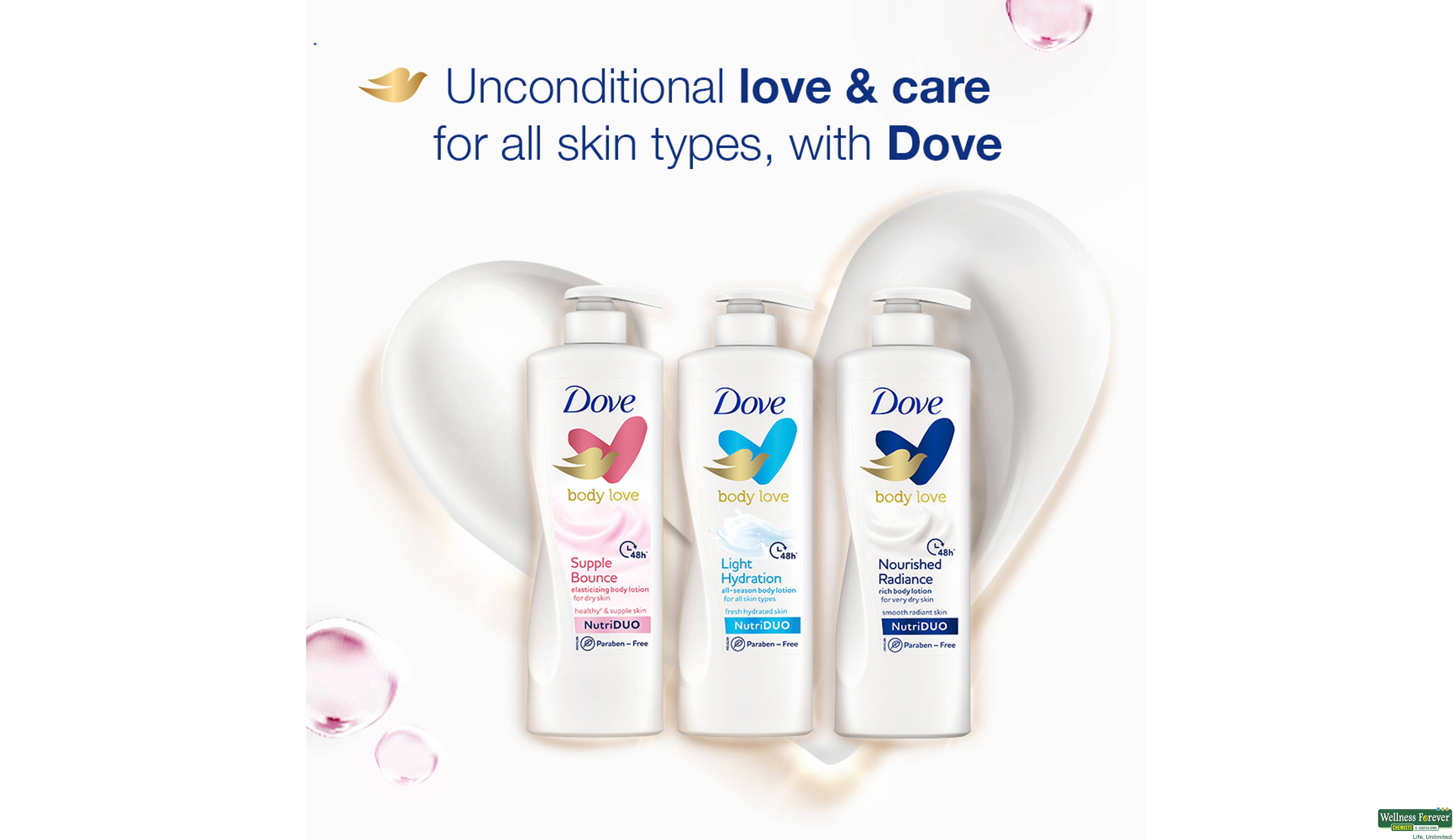 DOVE BODY/LOTION LOVE FOR DRY SKN 400 ML- 7, 400ML, 