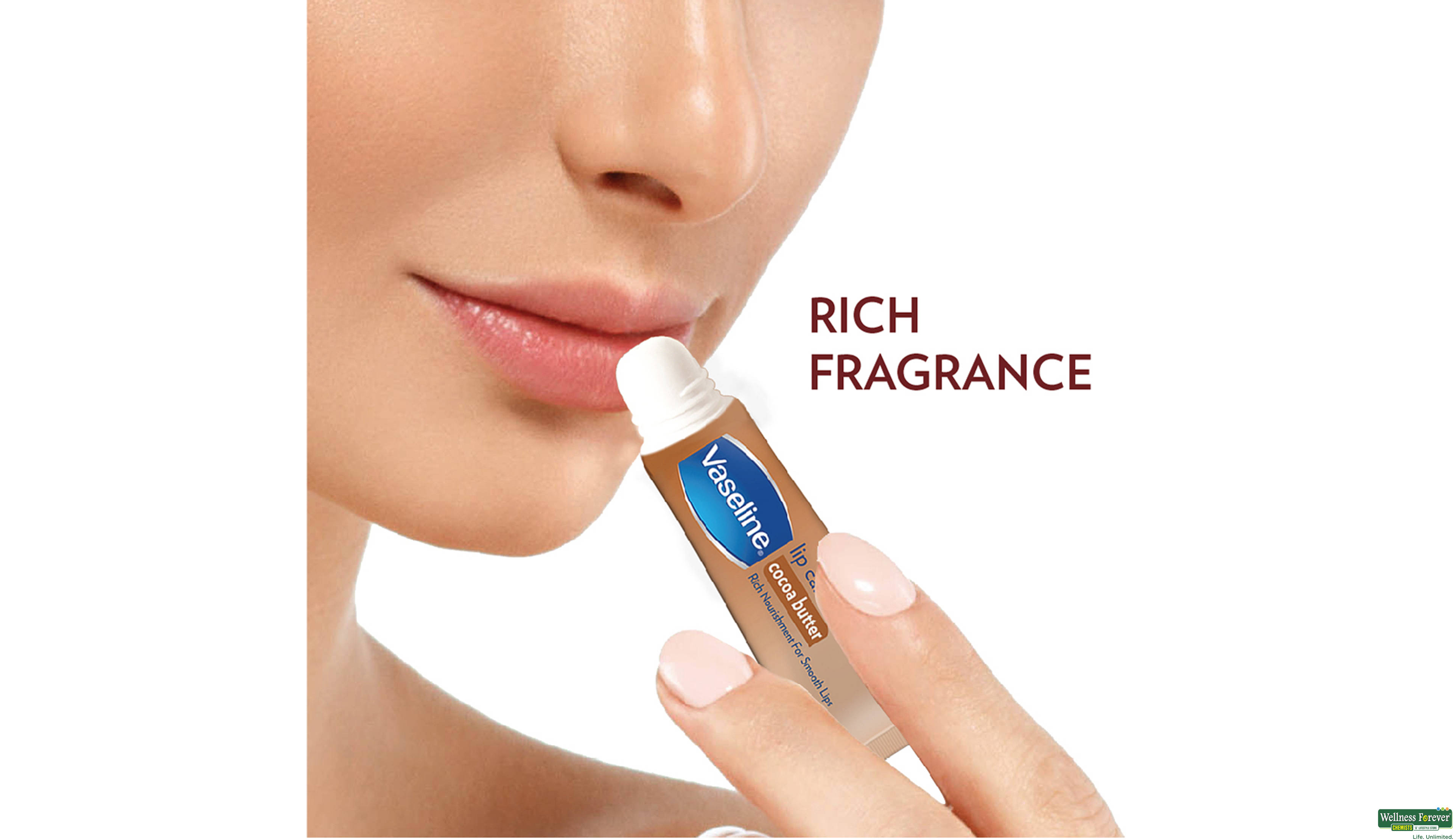 VASELINE LIP CARE COCOA BUTTER 10 G- 3, 10GM, 