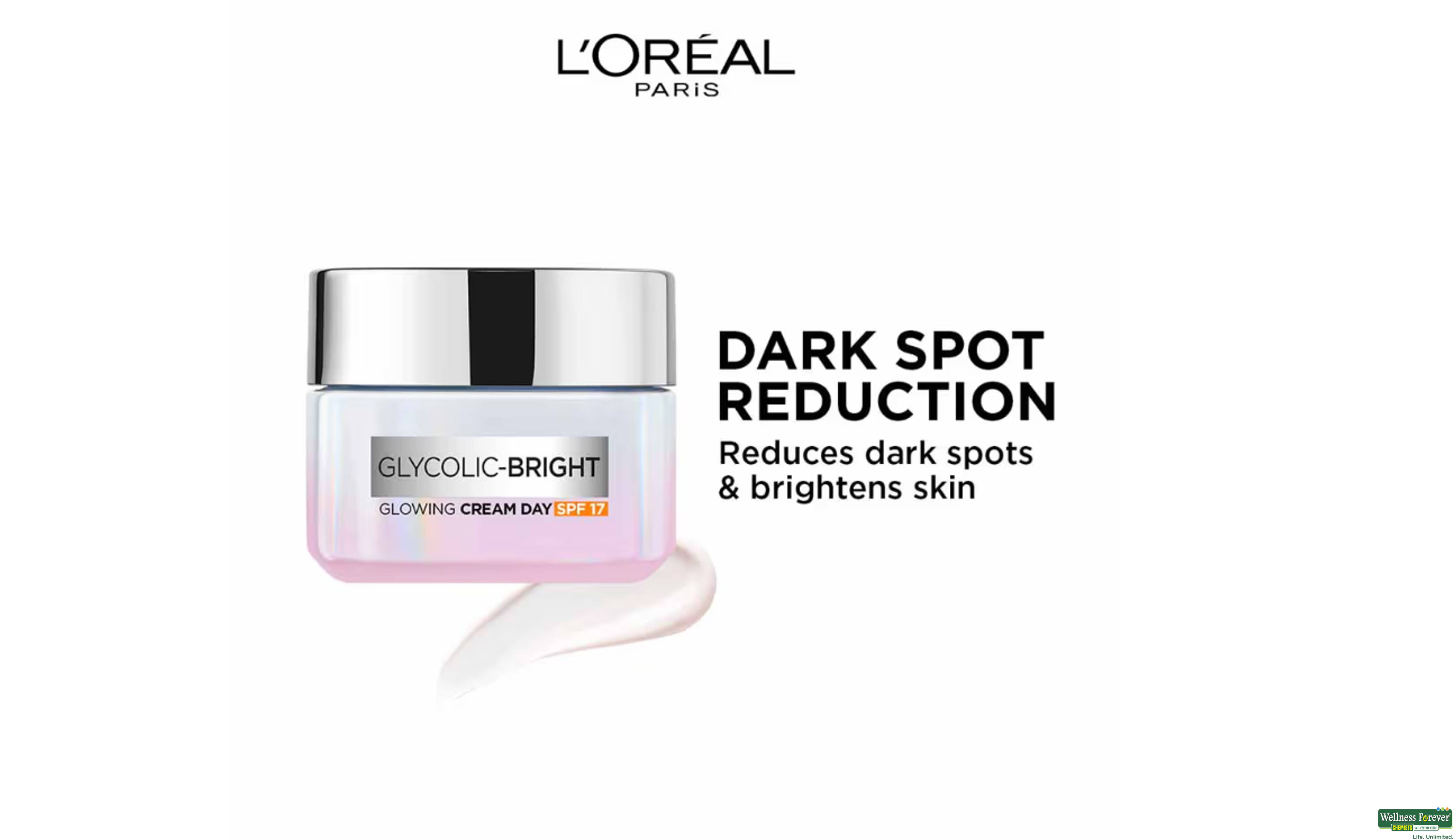 LOREAL GLYCOLIC DAY CREAM SPF17 15ML- 1, 1PC, 
