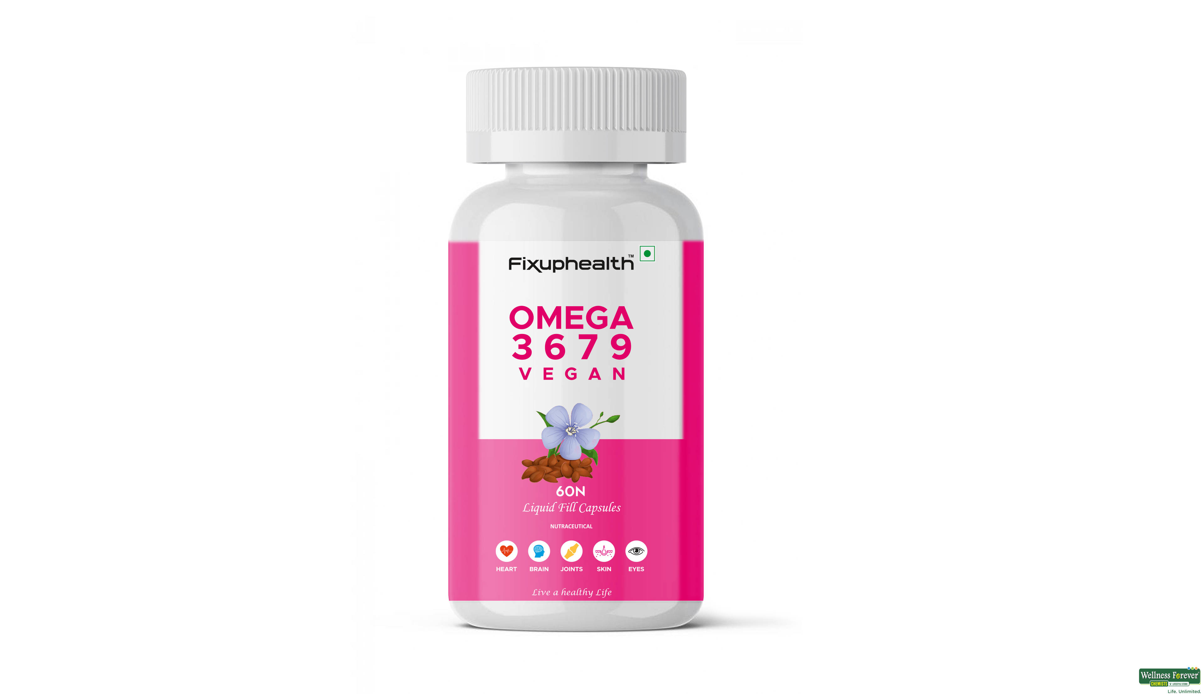 FIXUPHEALTH OMEGA 3679 VEGAN 60CAP- 1, 60CAP, null