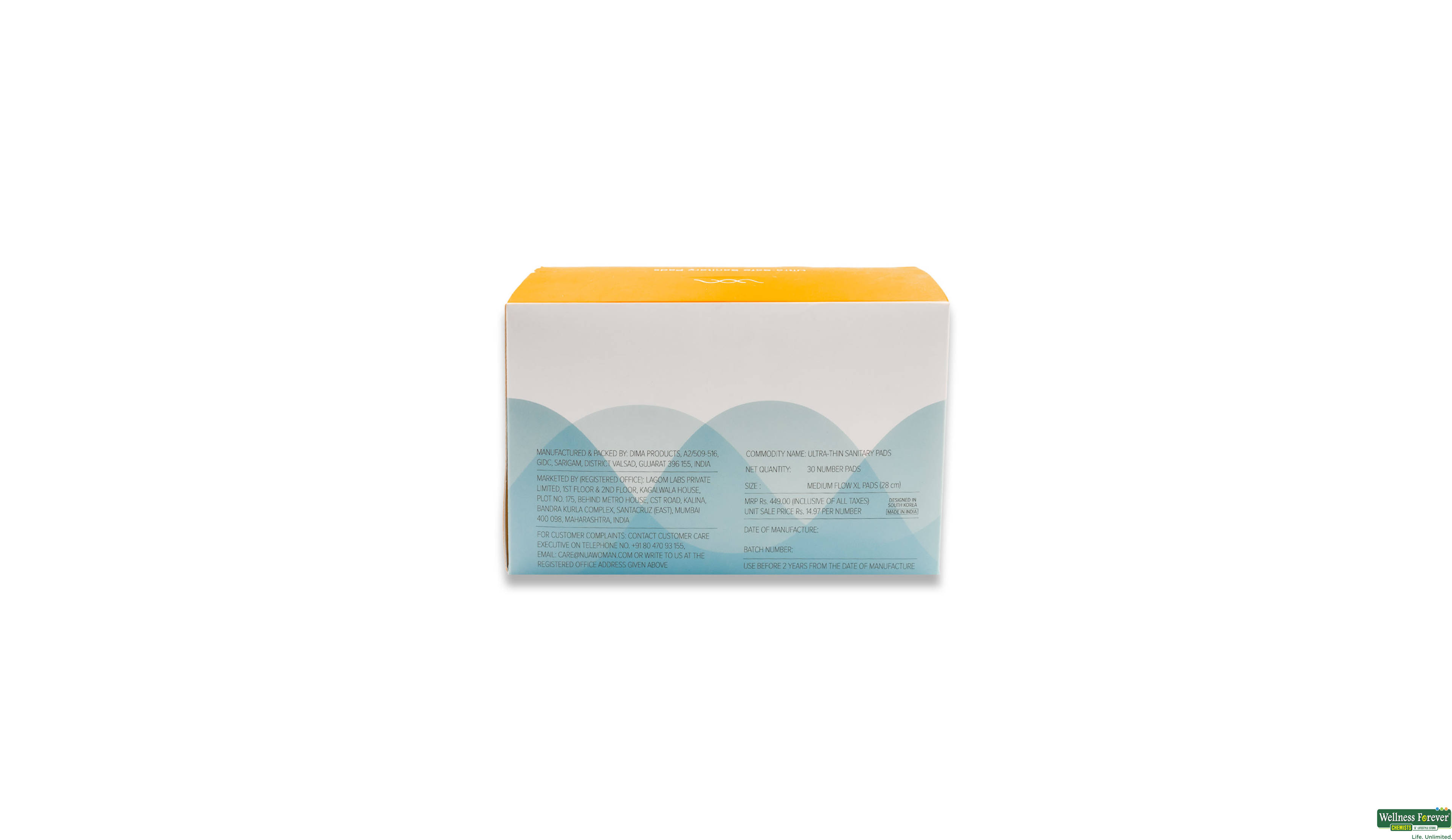 NUA LEAKPROOF ULTRATHIN PADS MEDIUM F 30PC- 3, 295GM, null