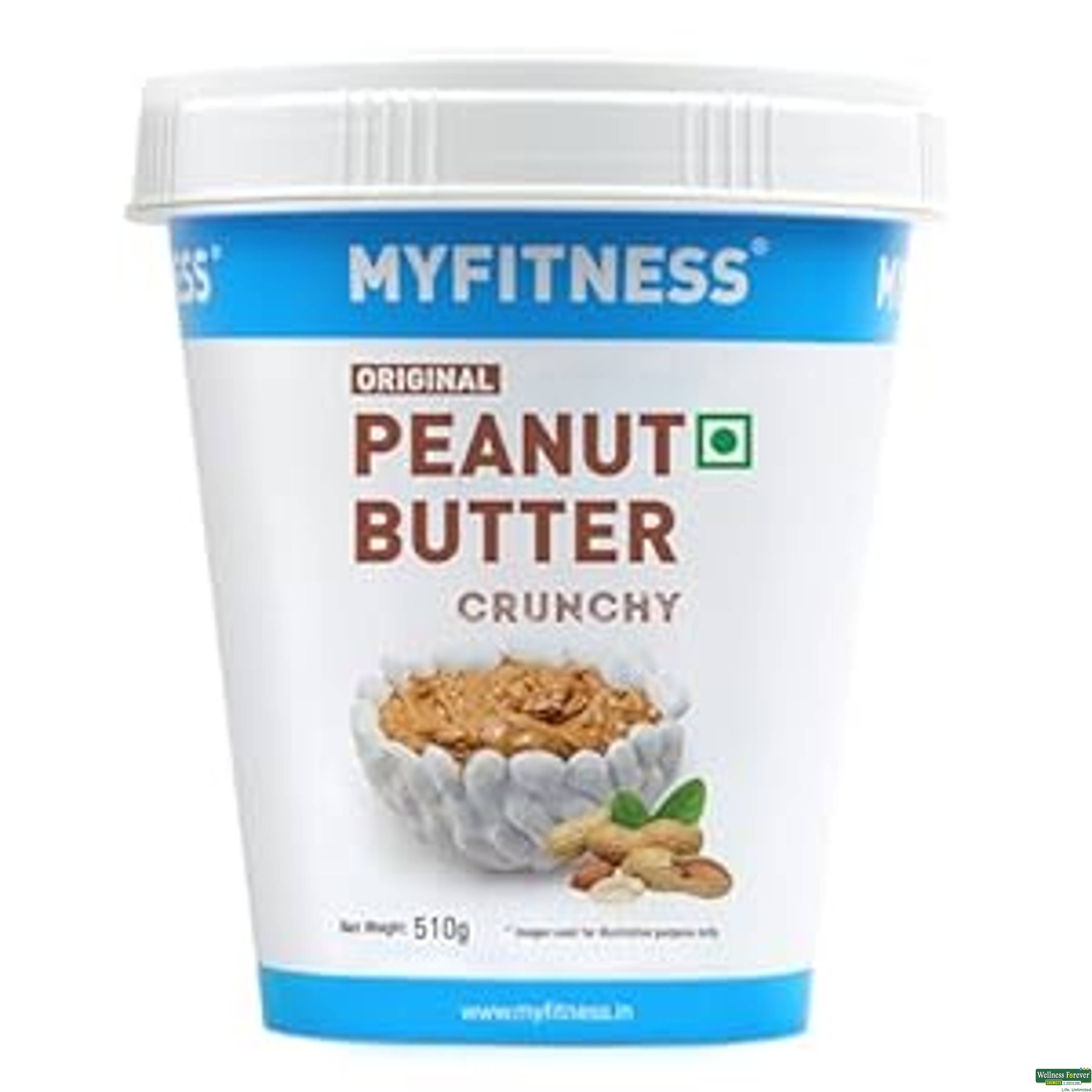 My Fitness Original Peanut Butter, Crunchy, 510 g-image