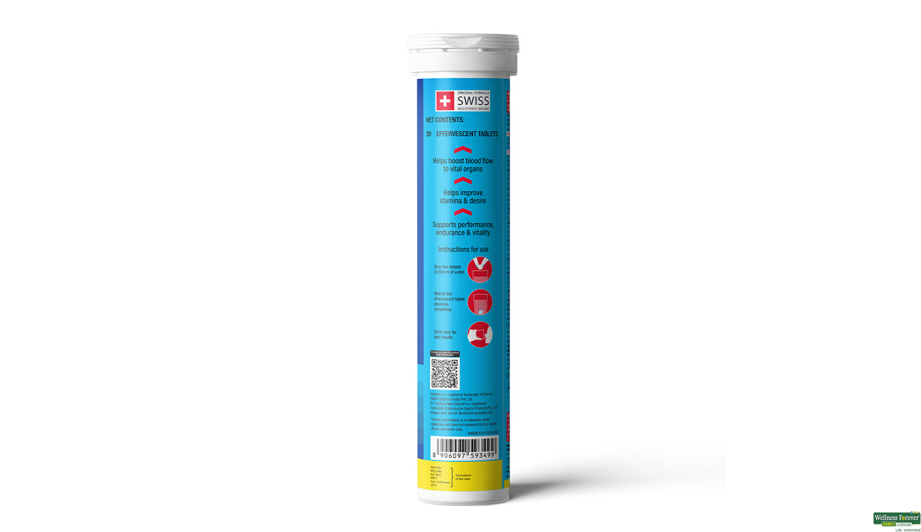 FAST/UP MAN EXTEND TESTOFEN 20TAB- 4, 100GM, null