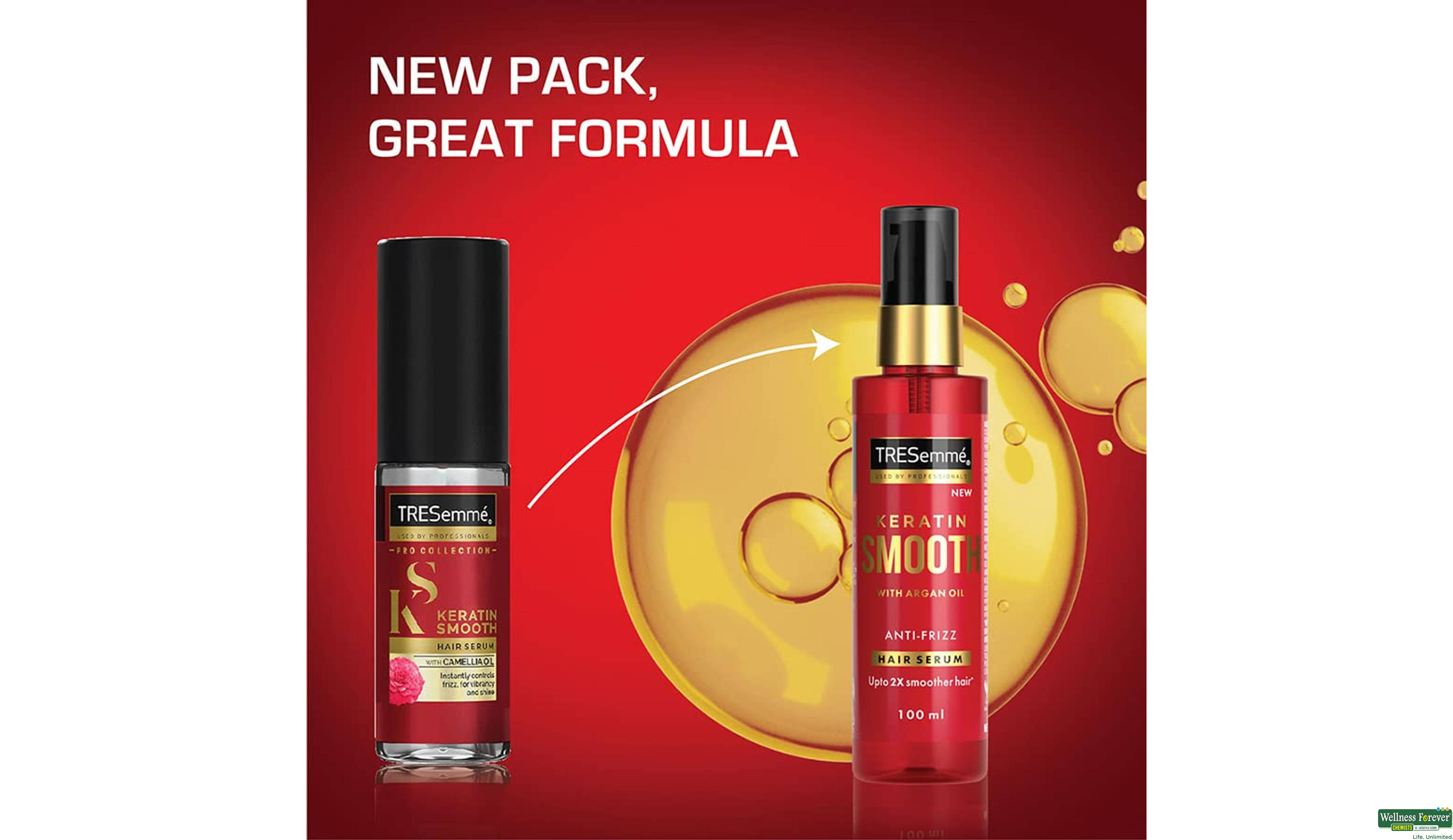 TRESEMME KERATIN SMOOTH HAIR SERUM 100ML- 9, 100ML, 