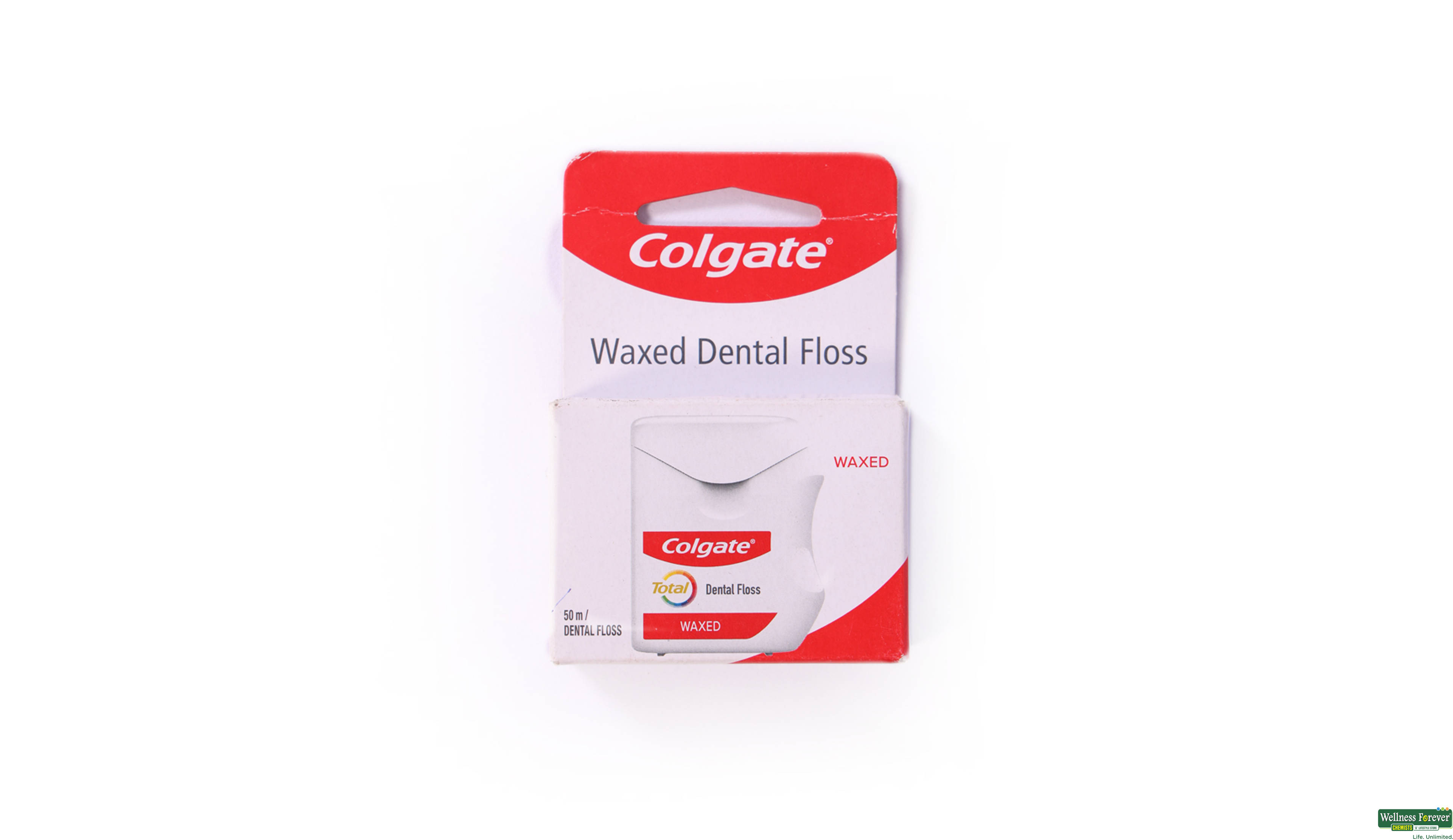 COLG WAXED DENTAL FLOSS 50M 1PC- 1, 1PC, 