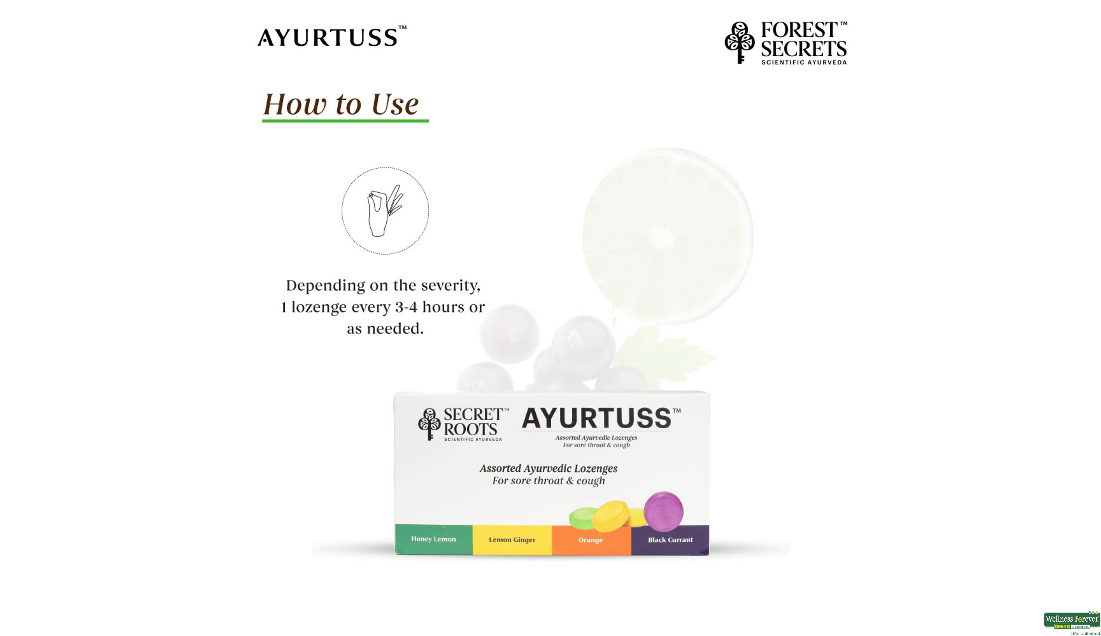 AYURTUSS ASSORTED AYURVEDIC 8TAB ##- 3, 8PC, 