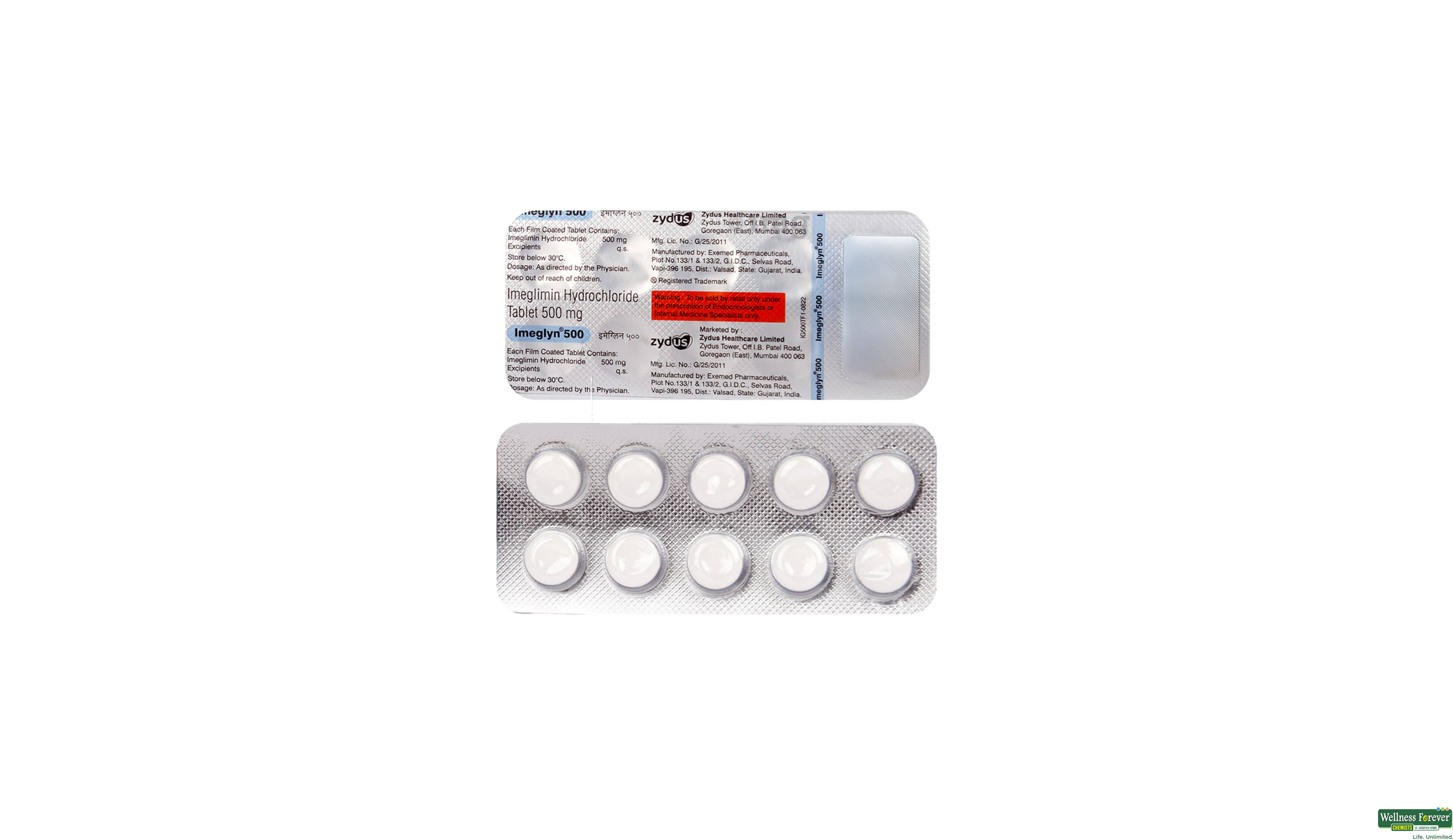 IMEGLYN 500MG 10TAB- 2, 10TAB, null