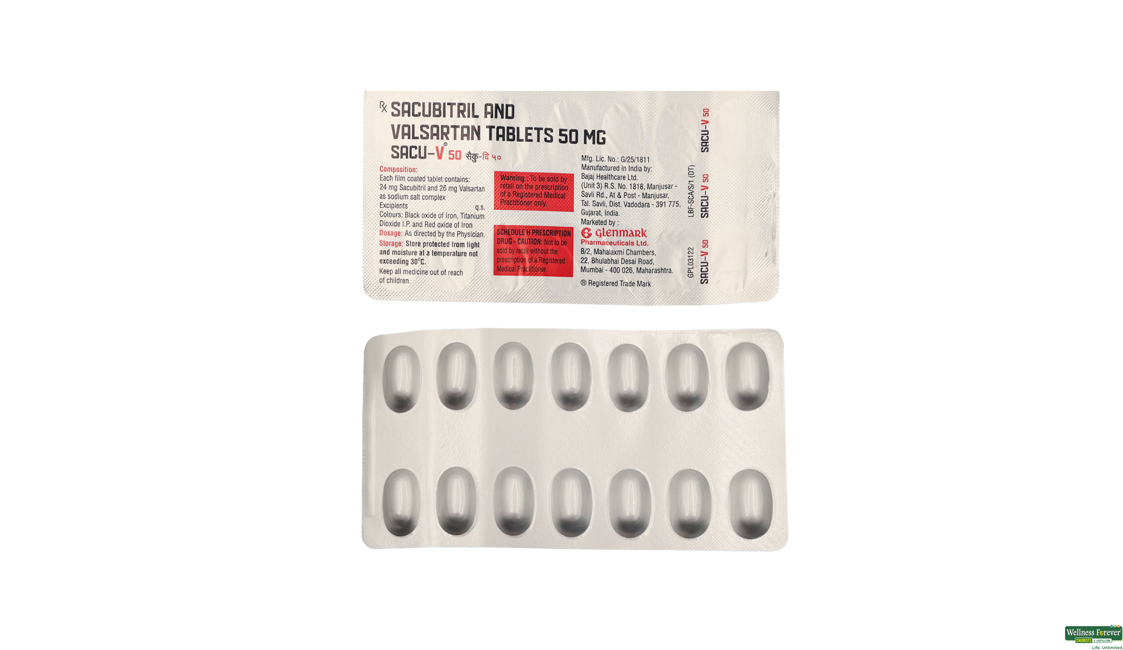 SACU V 50MG 14TAB- 1, 14TAB, null