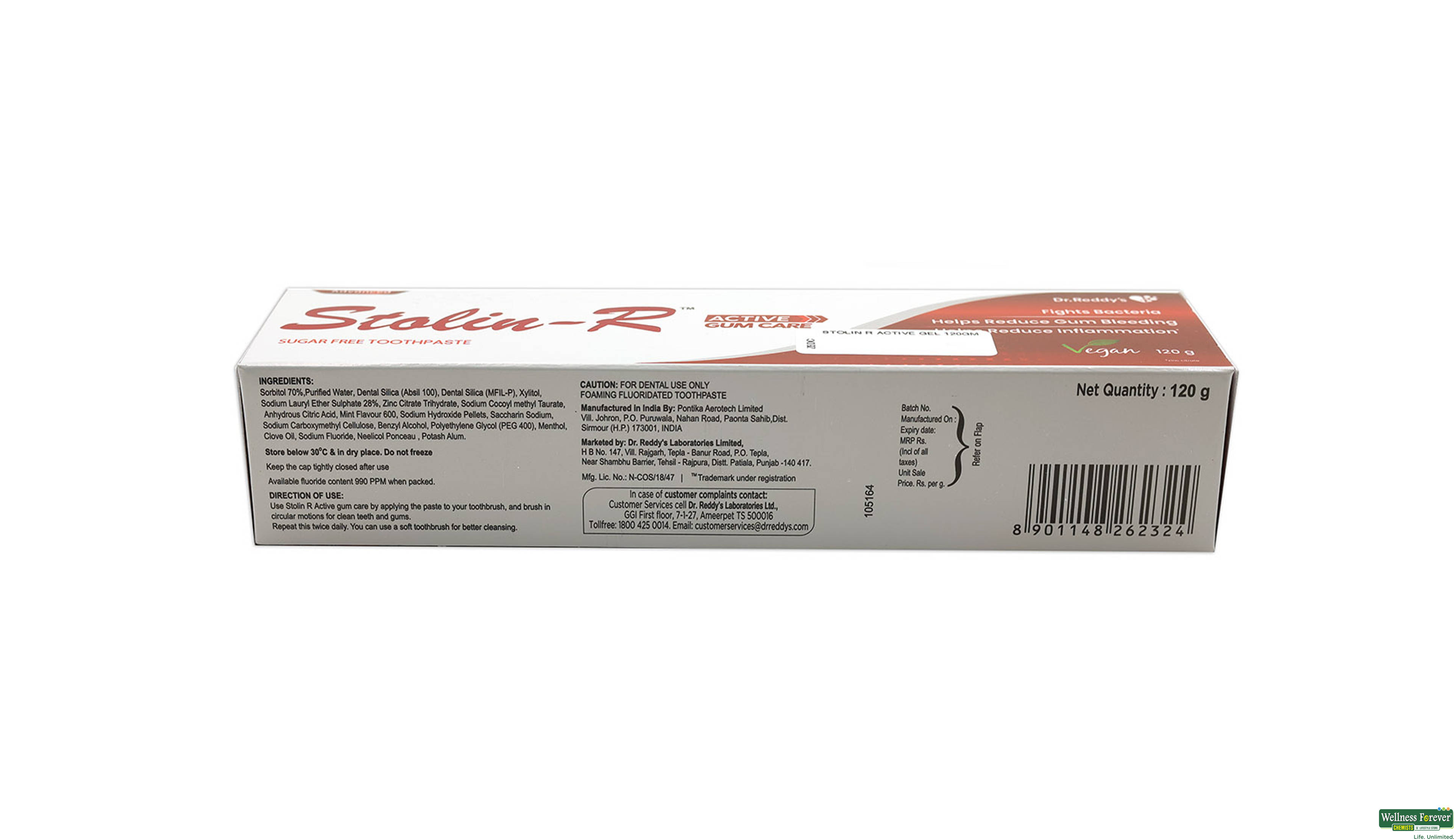 STOLIN R ACTIVE GEL 120GM- 3, 120GM, 