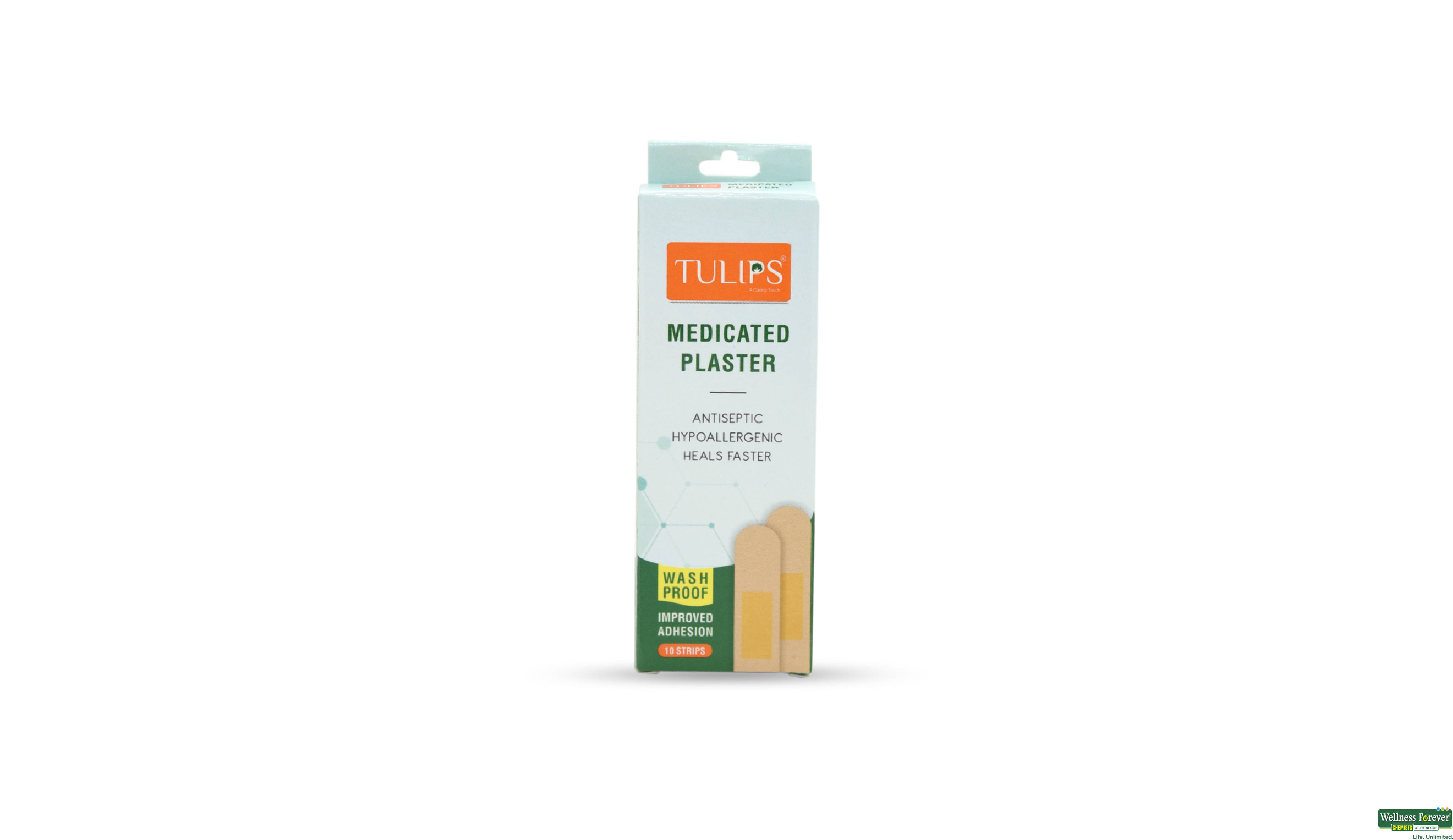 TULIPS MEDICATED PLASTER 10PC- 1, 10PC, null