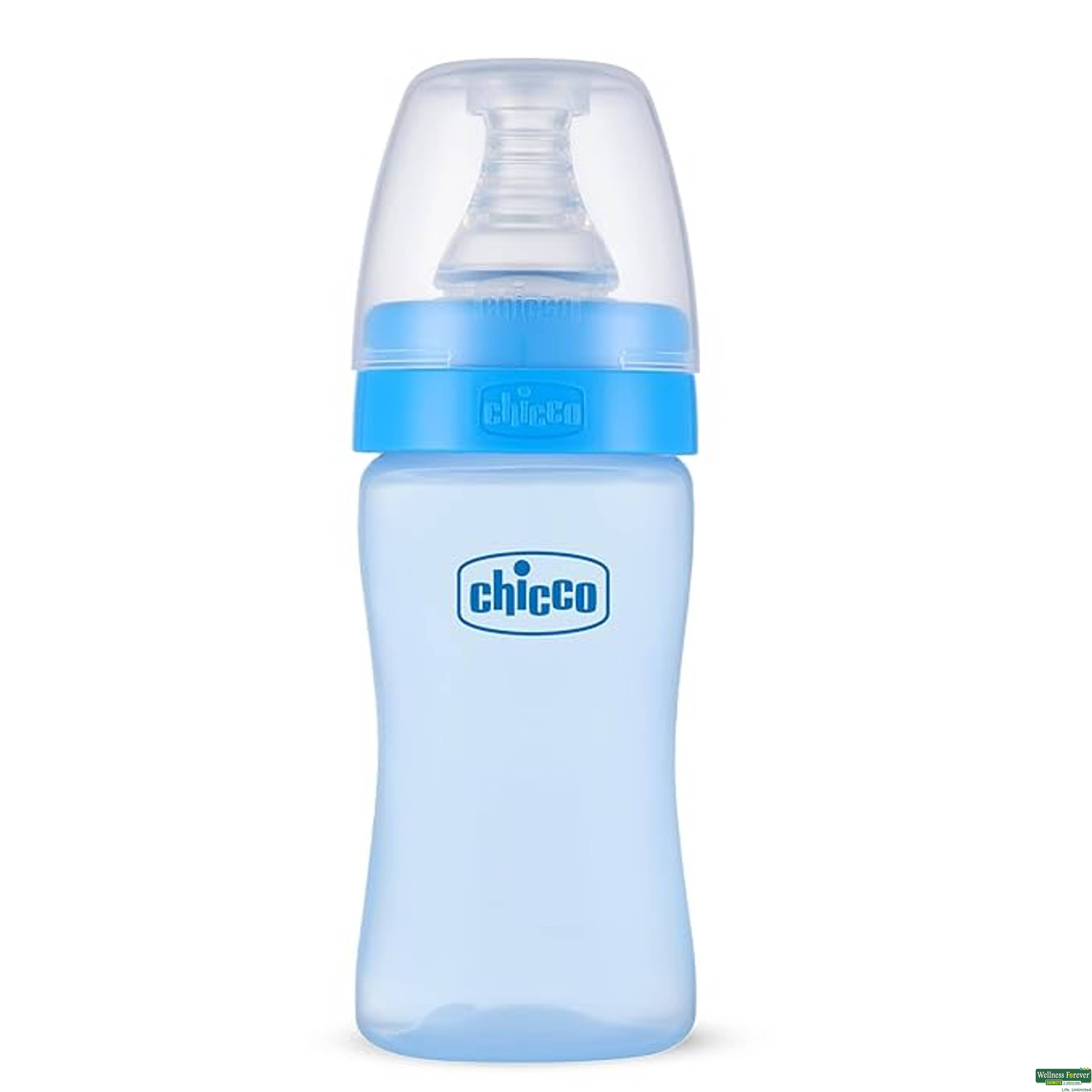 Chicco Easy Feeding Bottle Blue 125ml-image