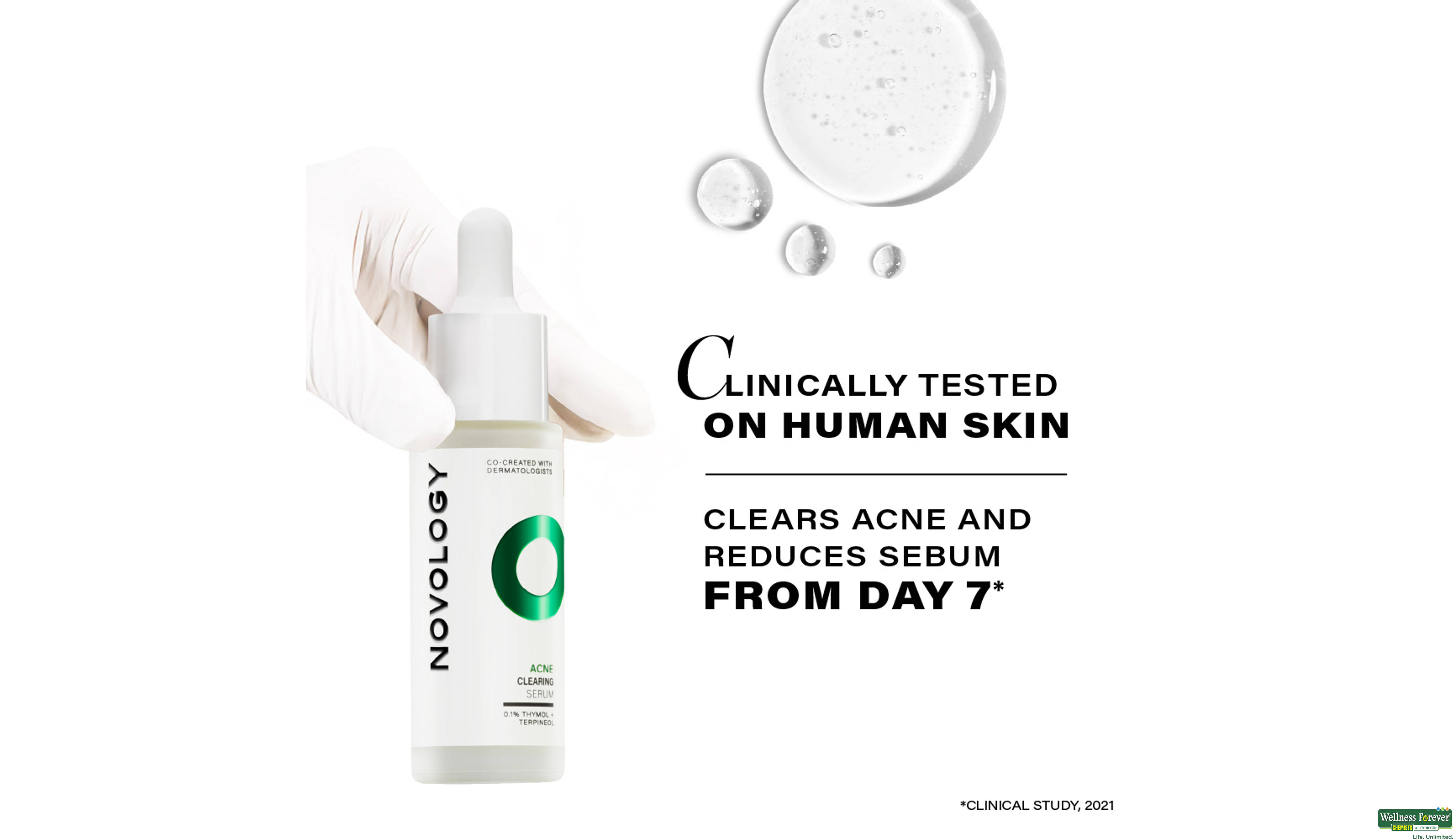 NOVOLOGY ACNE CLEARING SERUM 28ML- 3, 28ML, 