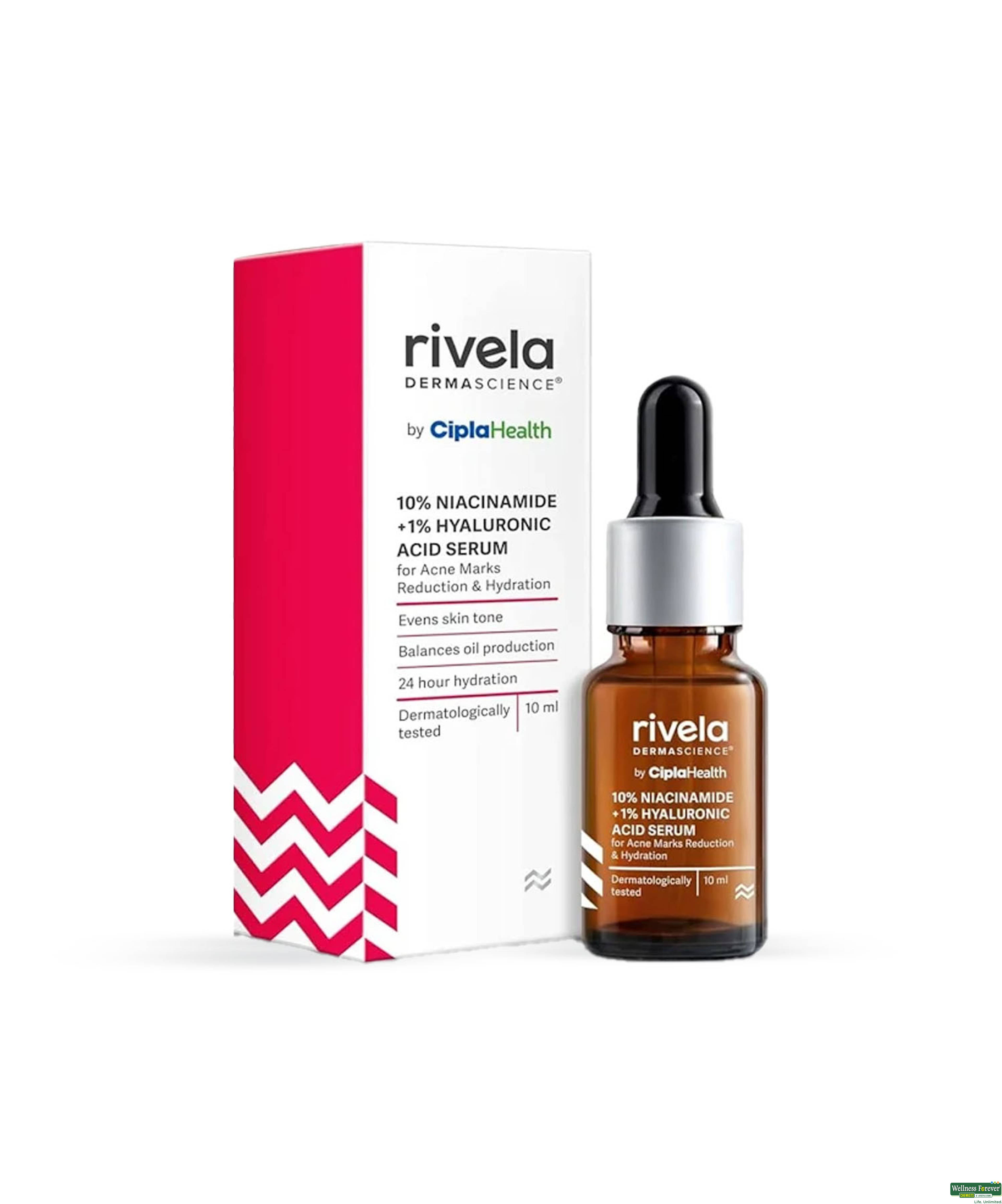 Rivela 10% Niacinamide + 1% Ha Face Serum 10Ml
-image