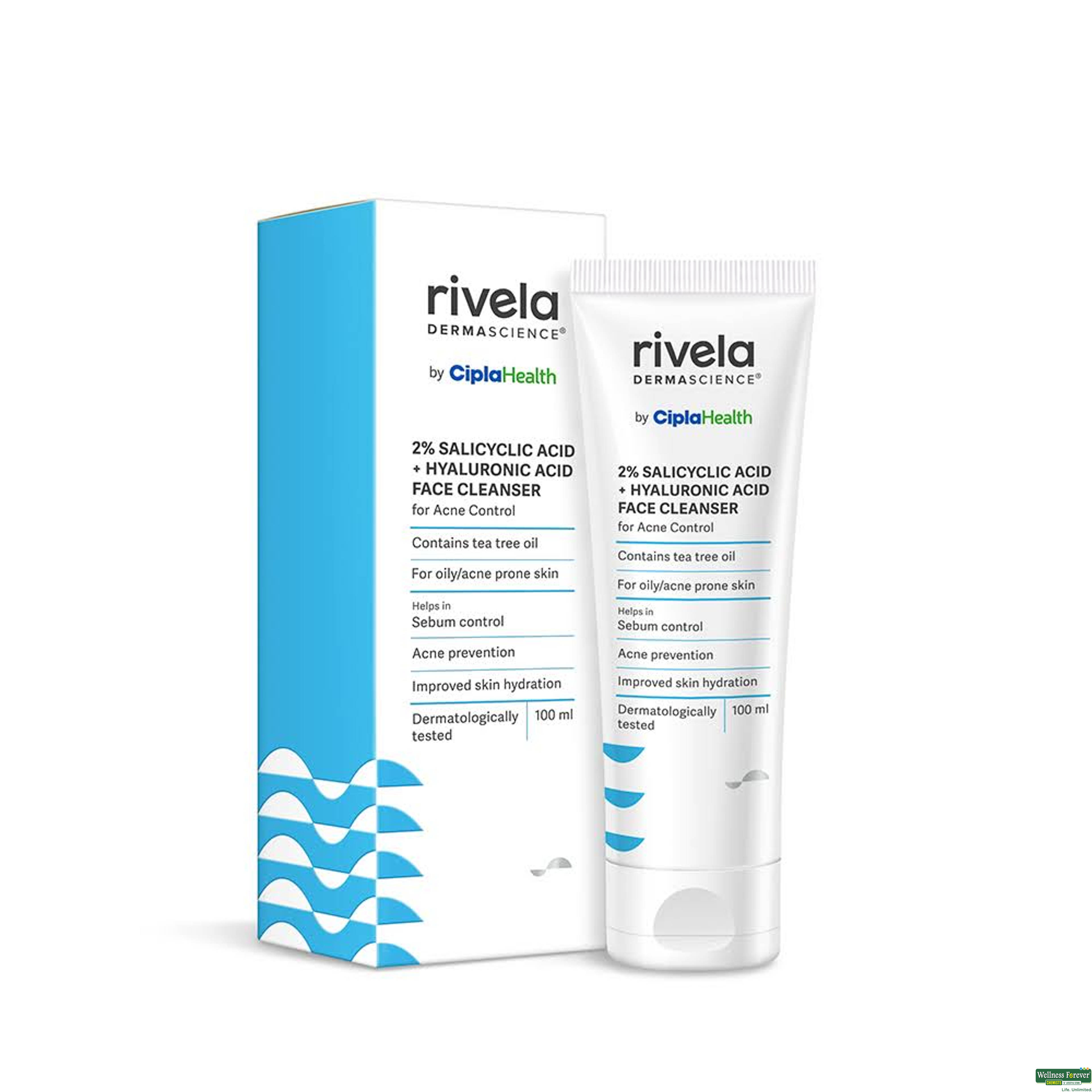 Rivela 2% Sa + Ha Face Cleanser 100Ml
-image