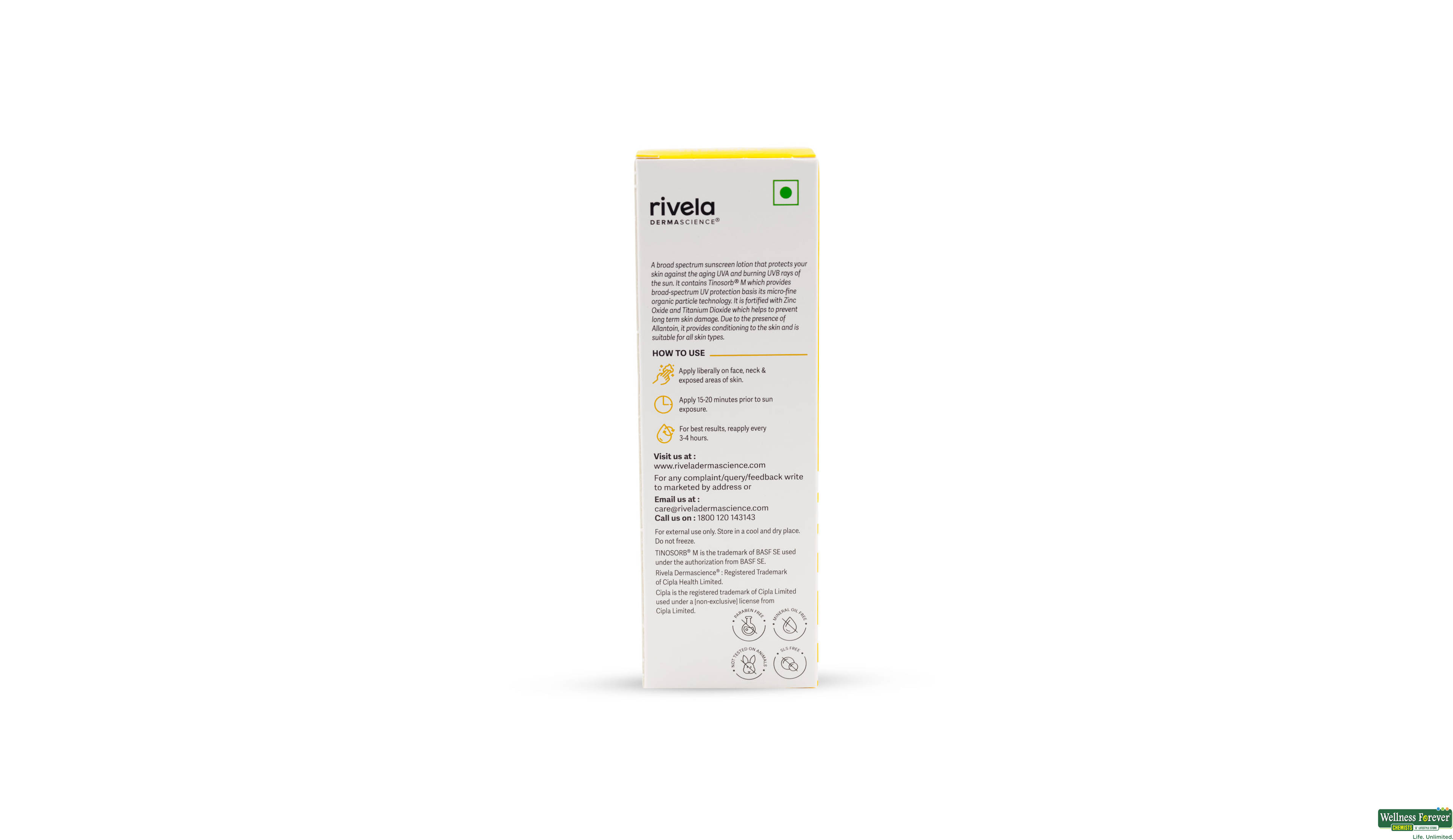 RIVELA TINOSORB M+ZINC OXIDE MINERAL S/SCREEN 50GM- 3, 50GM, null