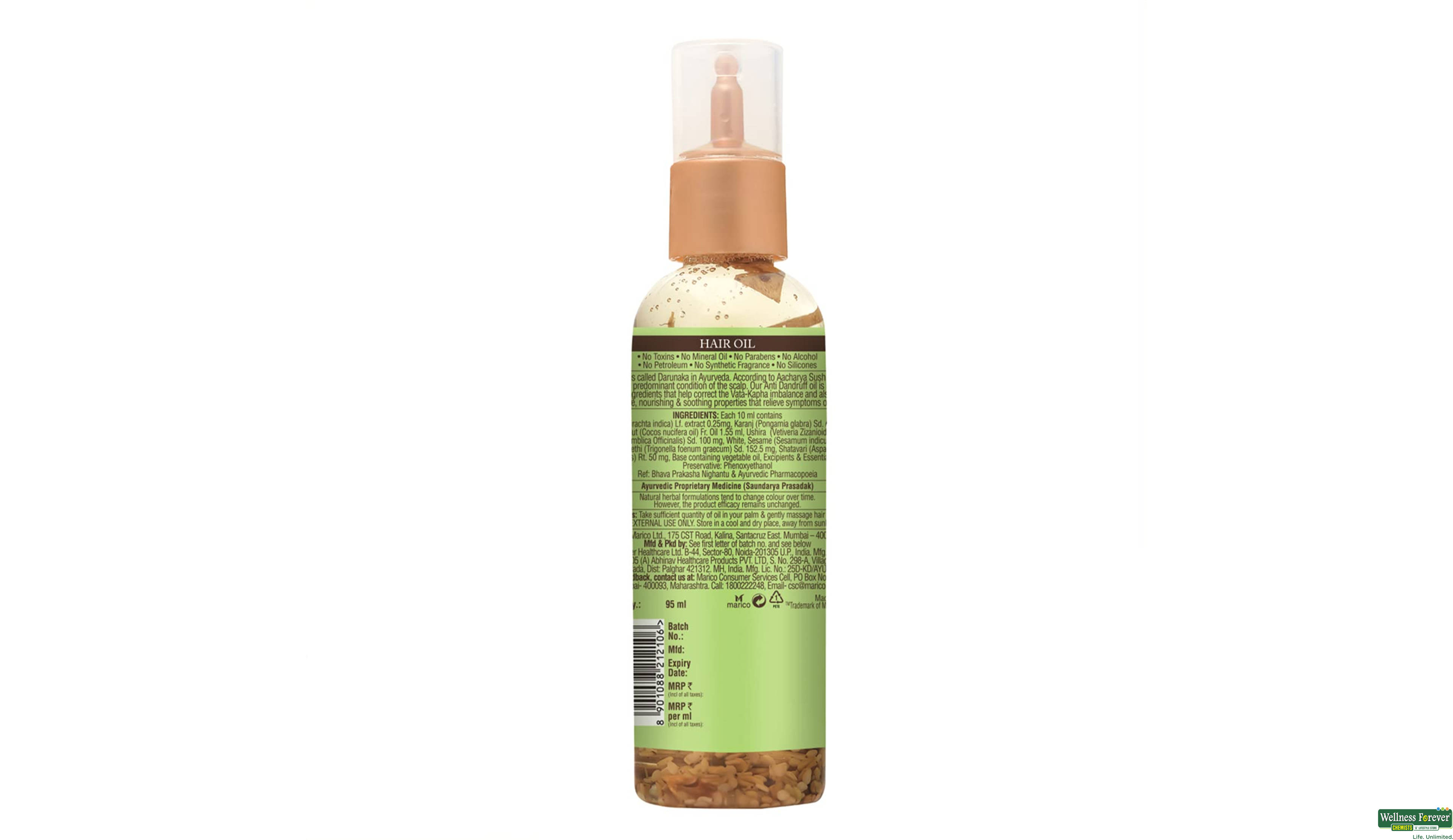 COCO SOUL DANDRUFF CONTROL HAIR OIL 95ML- 2, 95ML, 