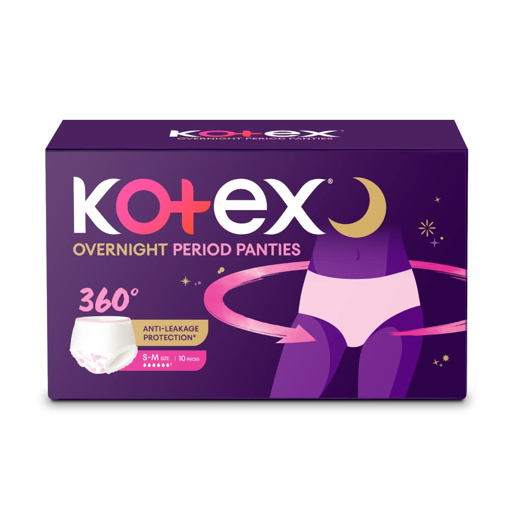 Buy Kotex Overnight Period Panties, S/M, 10 pcs Online at Best Prices