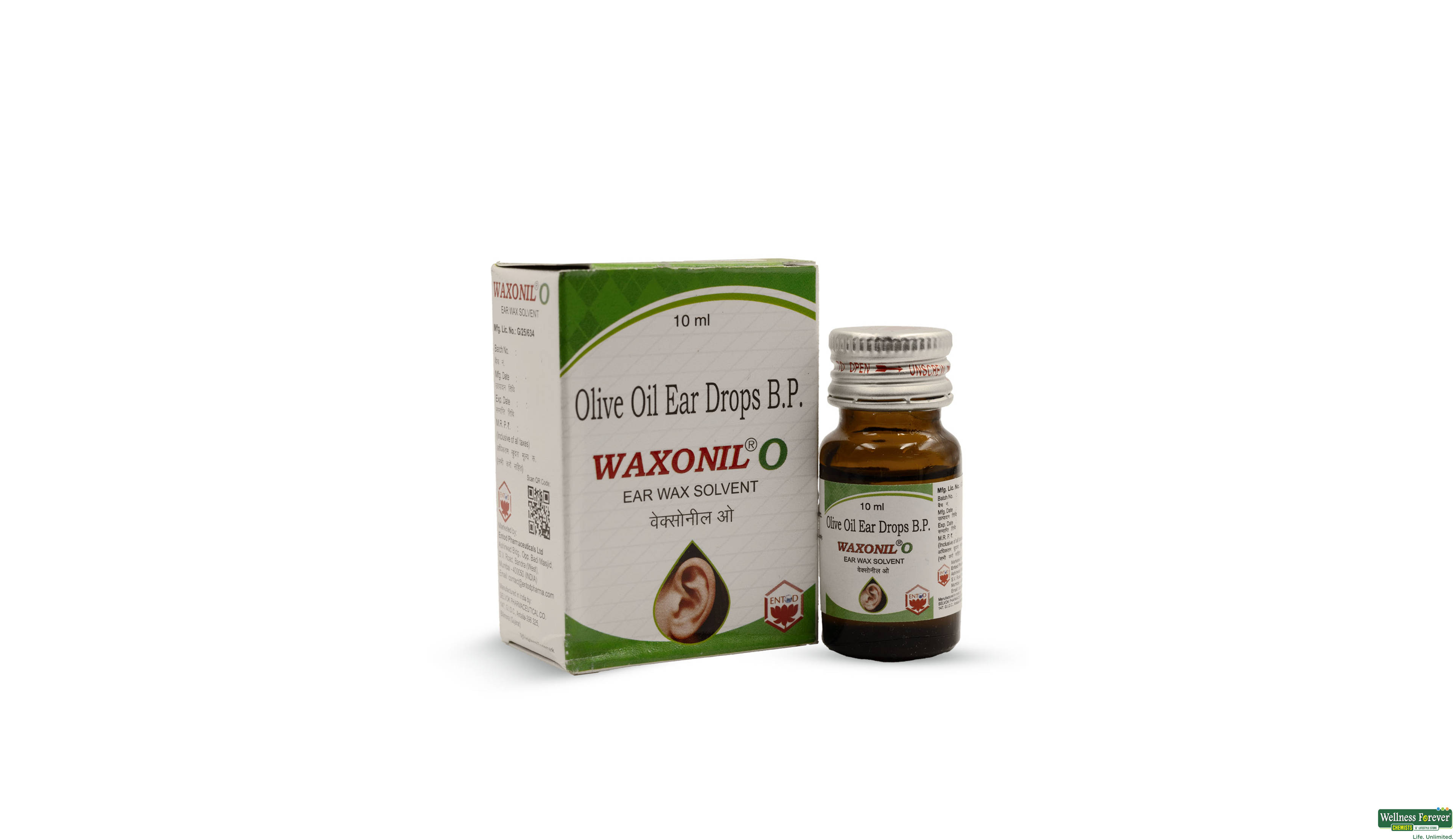 WAXONIL O EAR DROPS 10ML- 1, 10ML, null